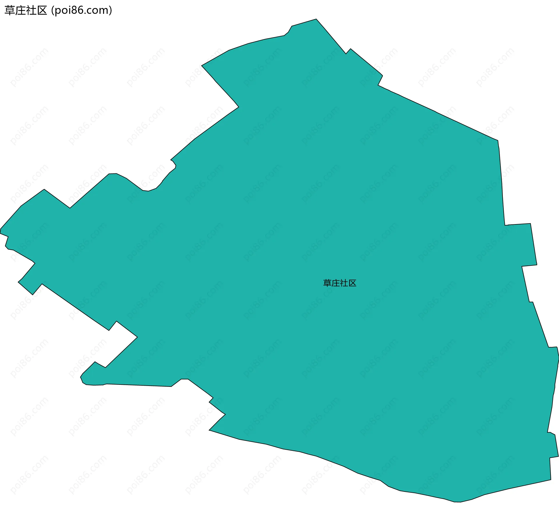 草庄社区边界地图