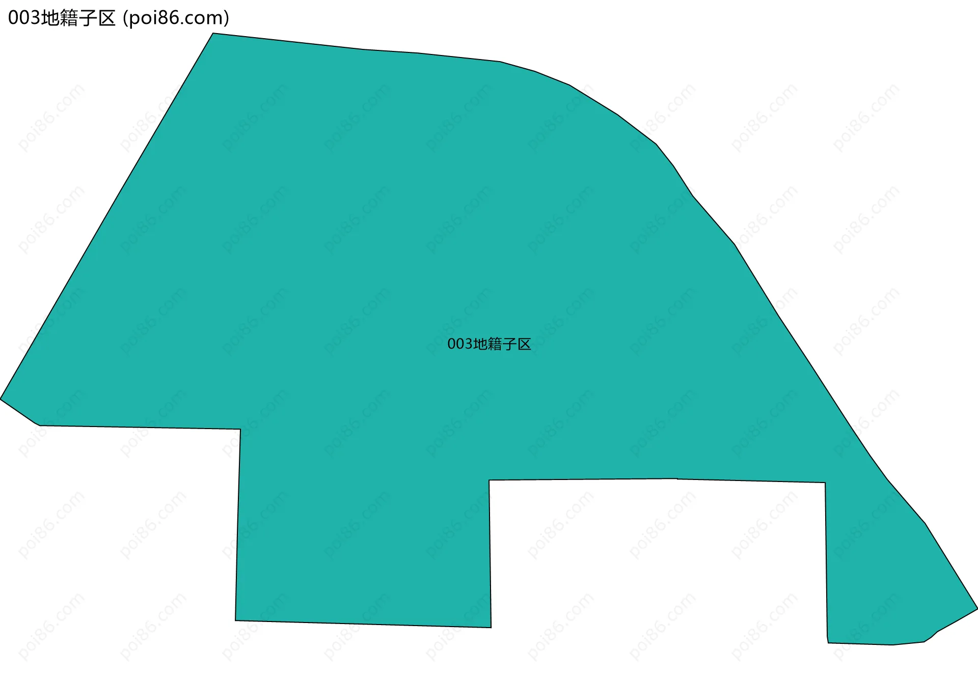 003地籍子区边界地图