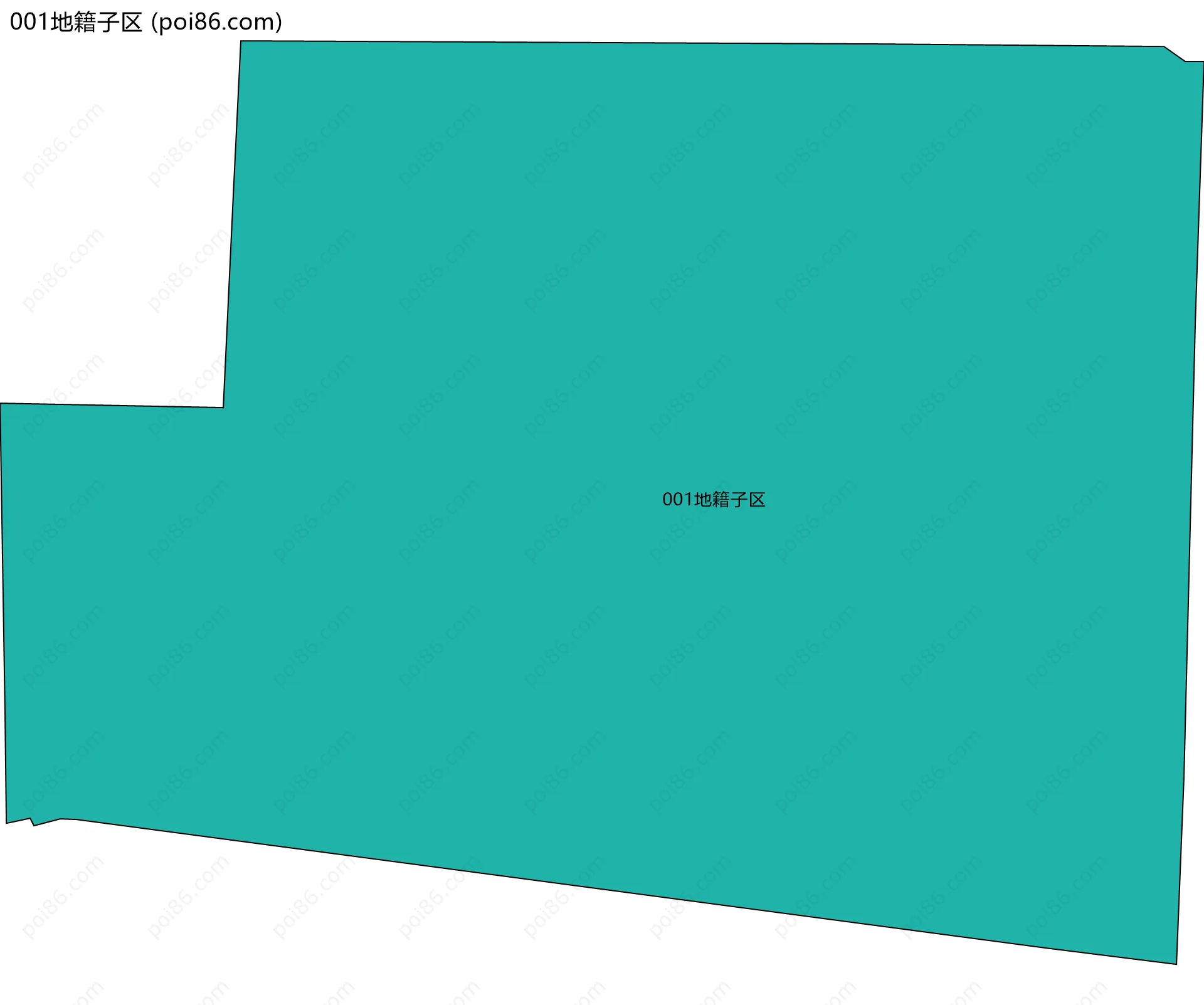 001地籍子区边界地图
