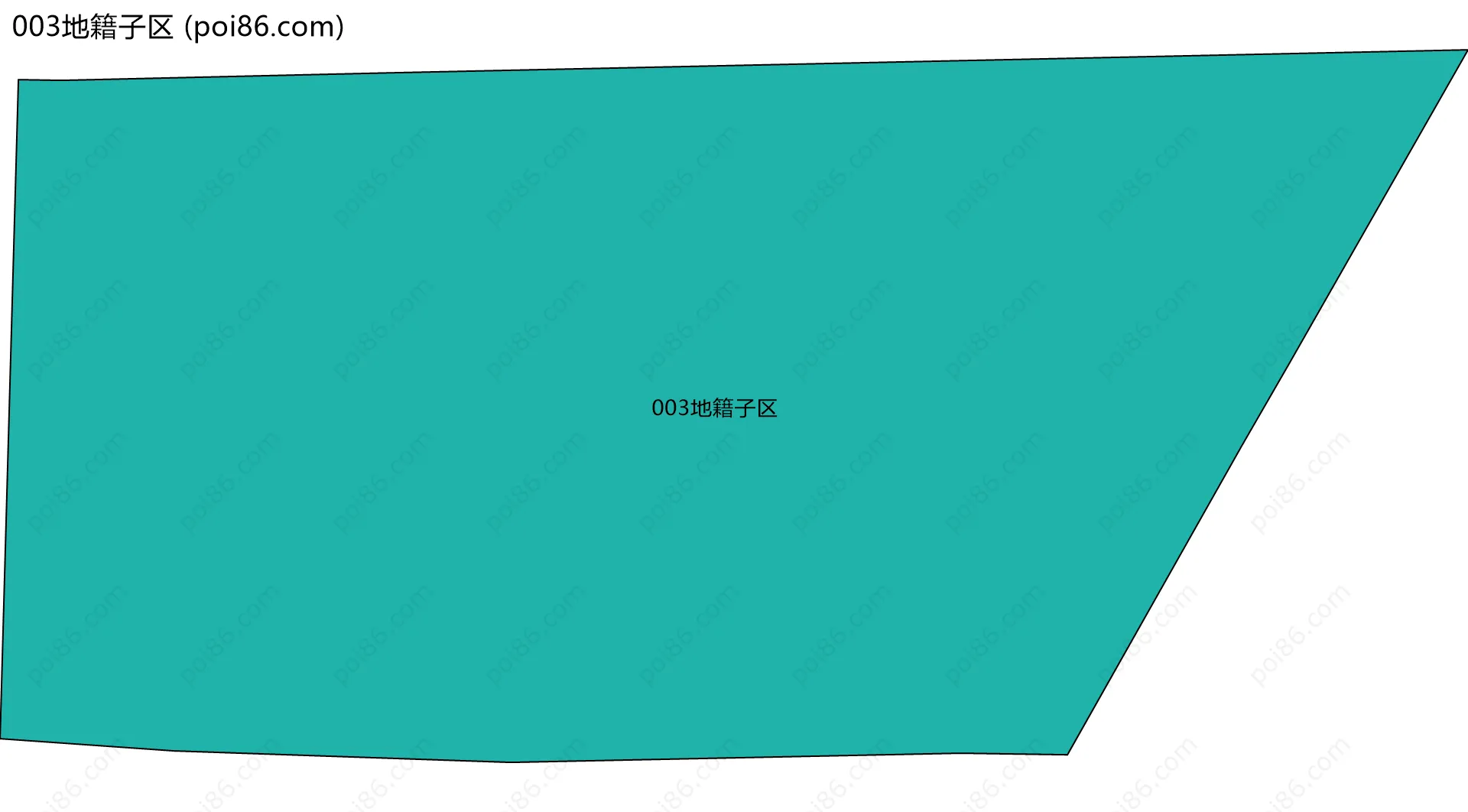 003地籍子区边界地图