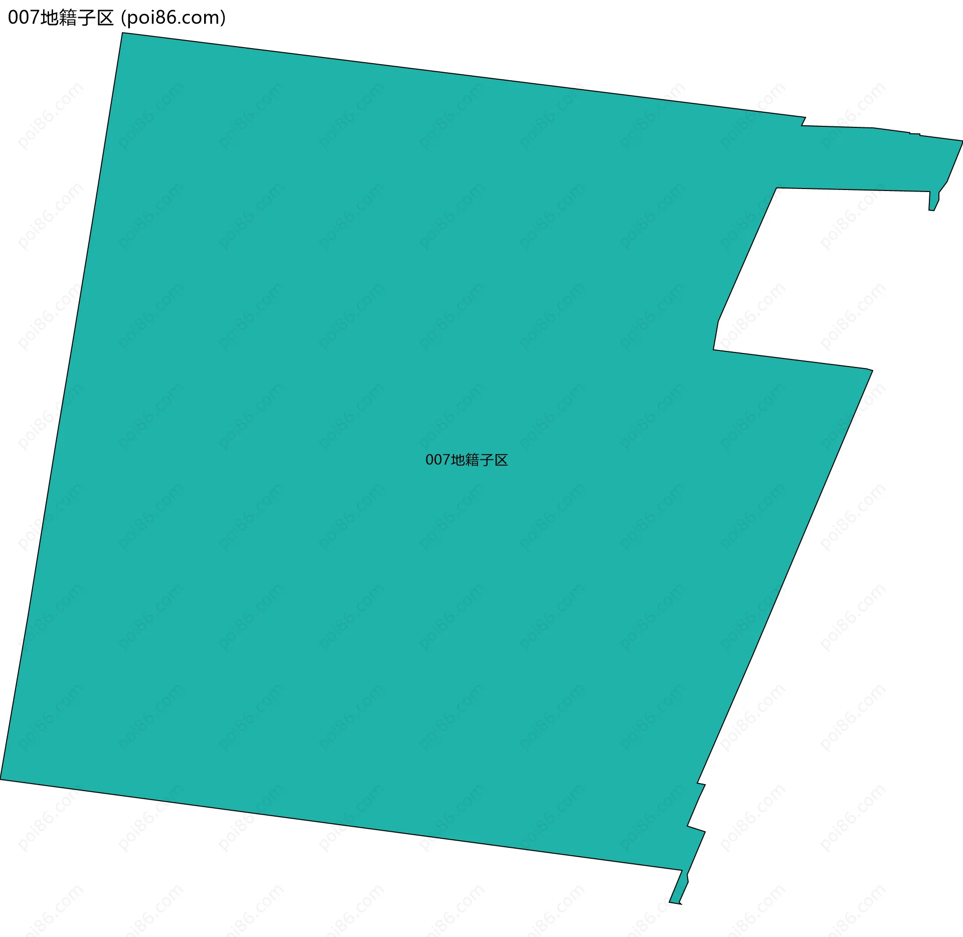 007地籍子区边界地图