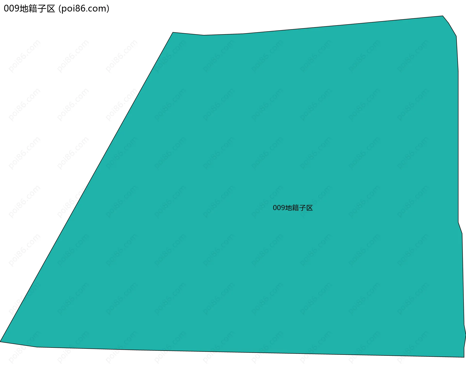 009地籍子区边界地图