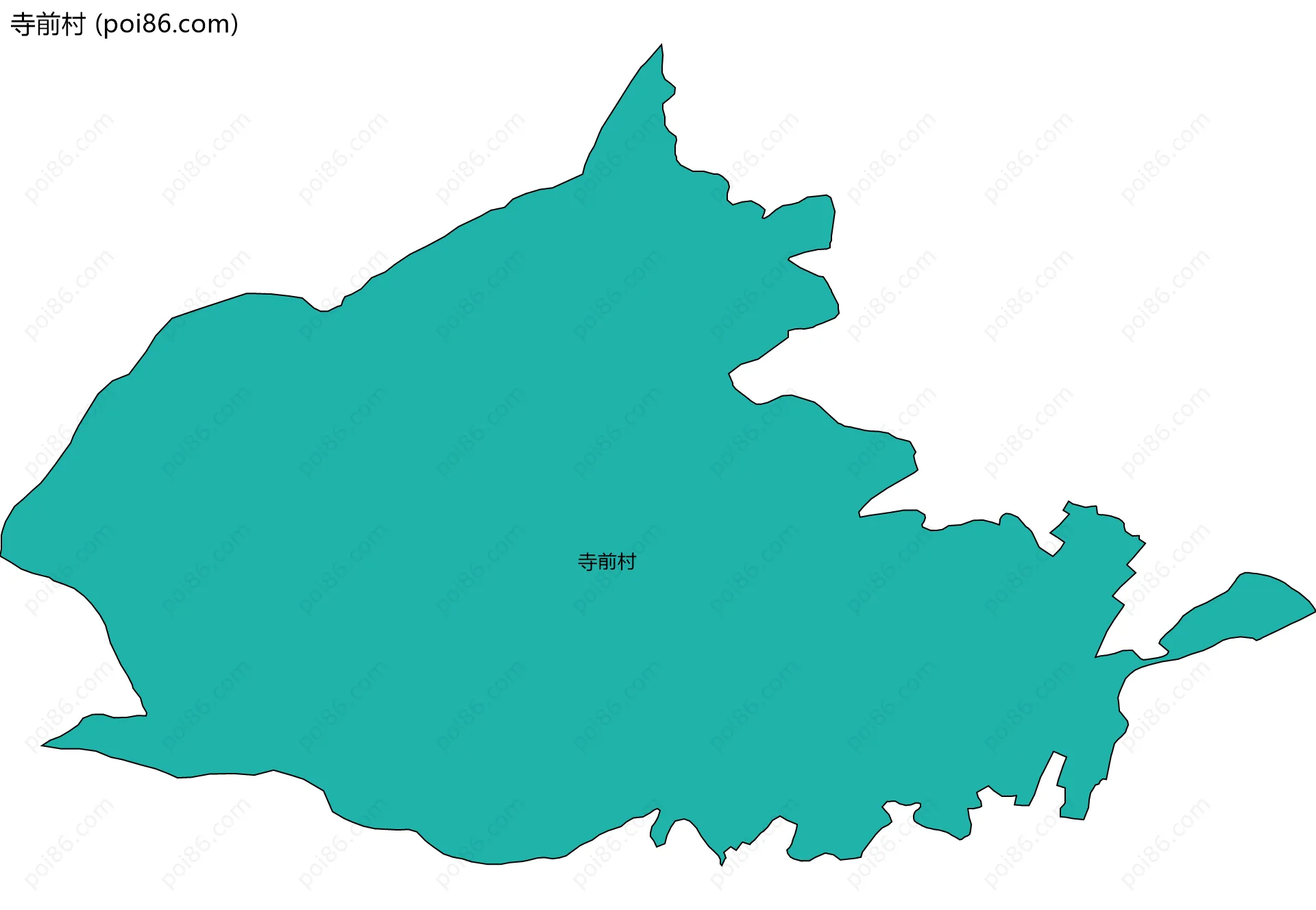 寺前村边界地图