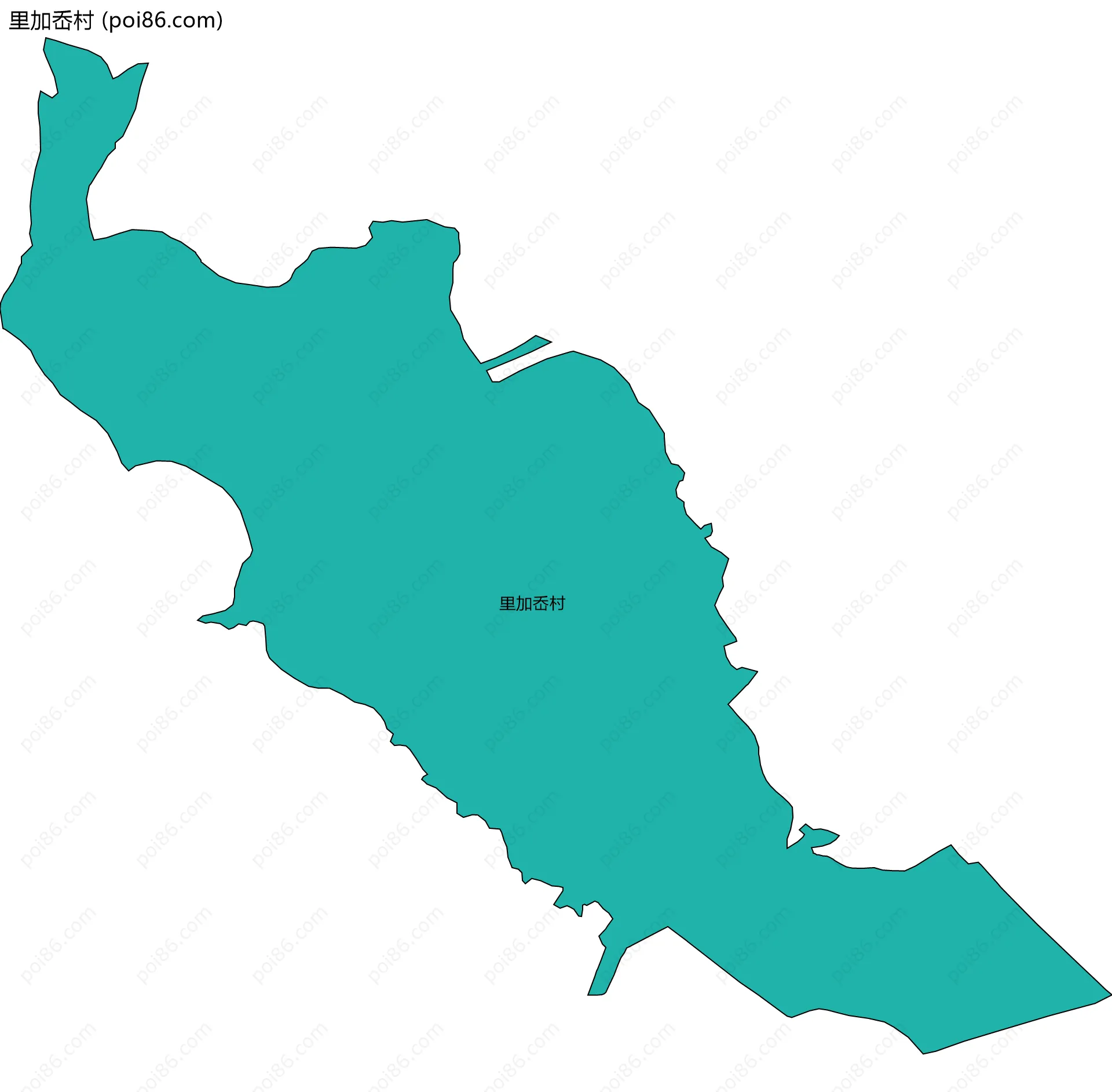 里加岙村边界地图