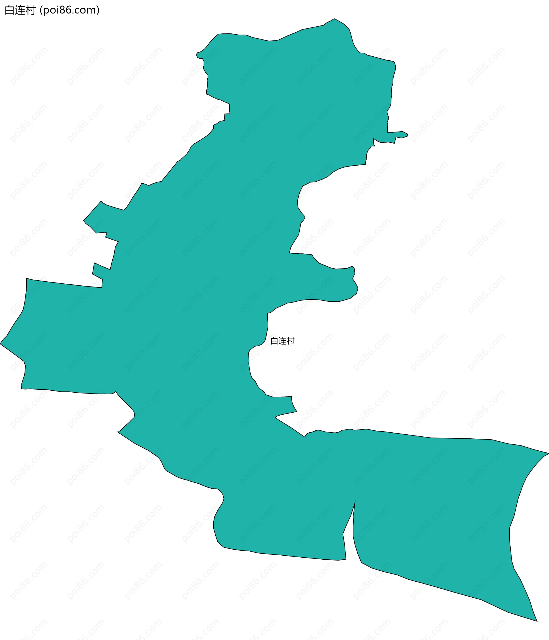 白连村边界地图