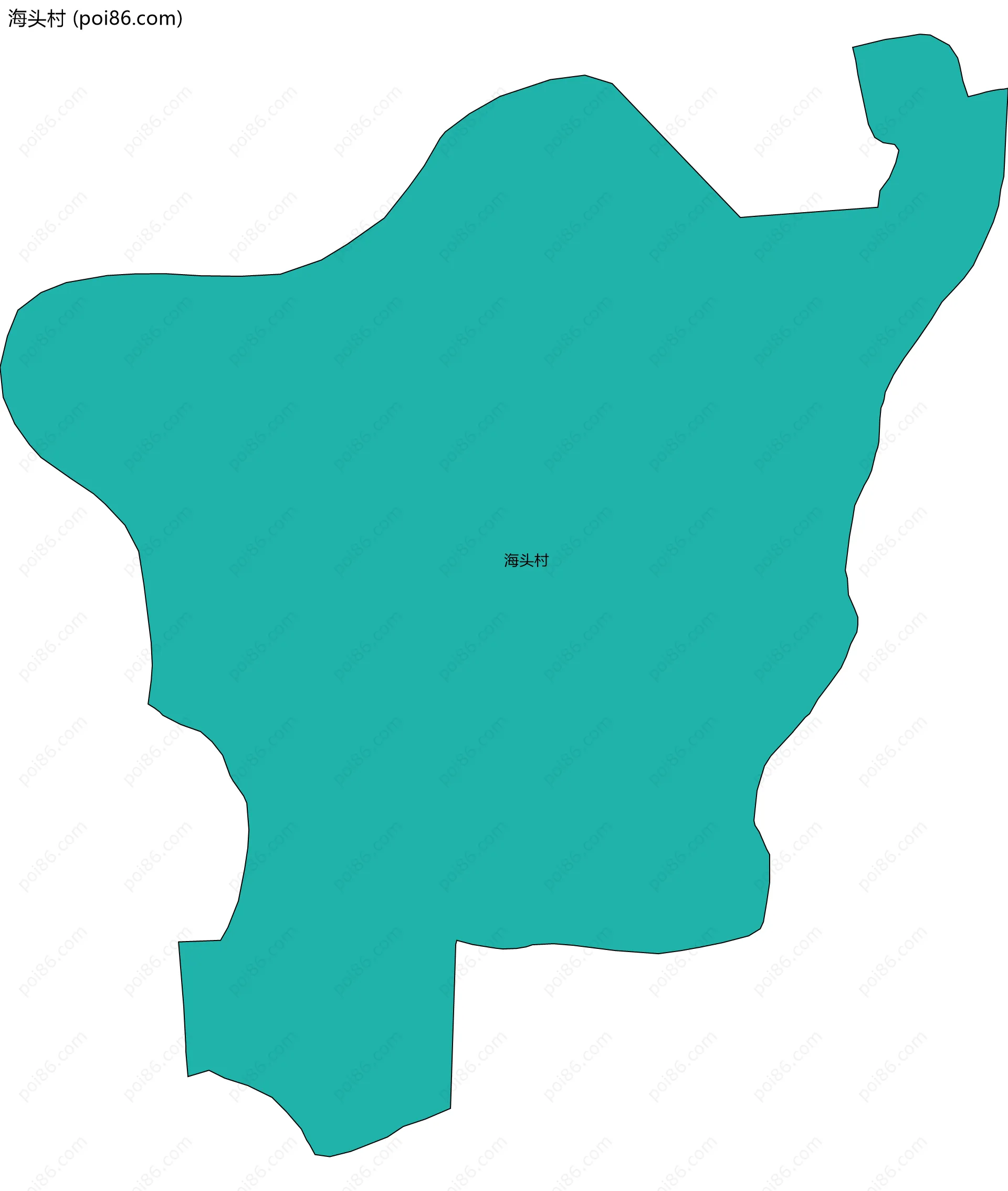 海头村边界地图