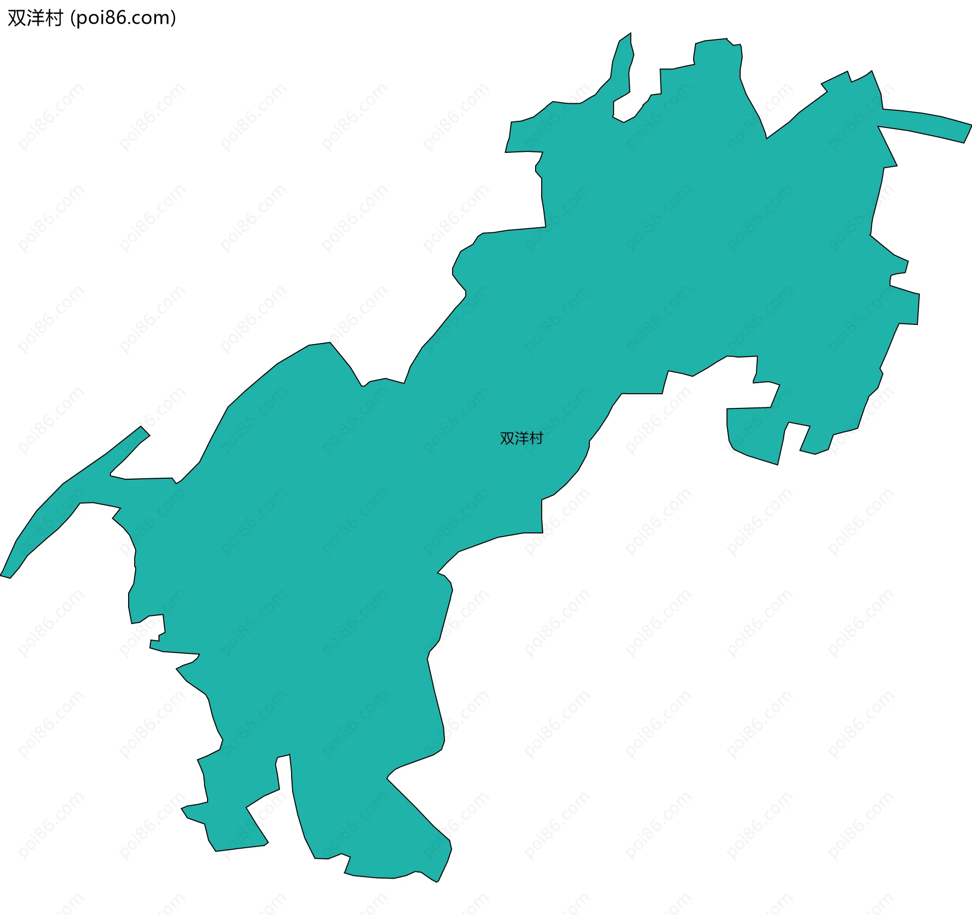 双洋村边界地图