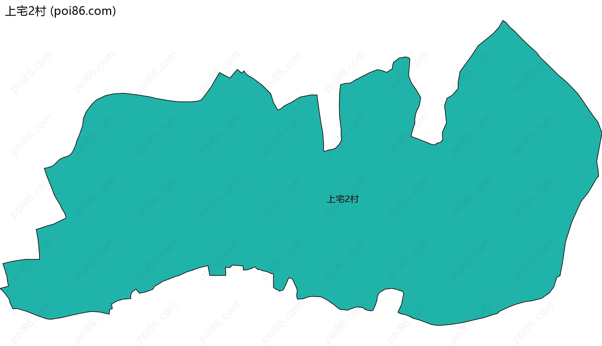 上宅2村边界地图