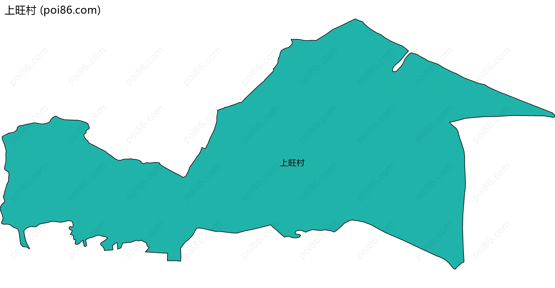 上旺村边界地图