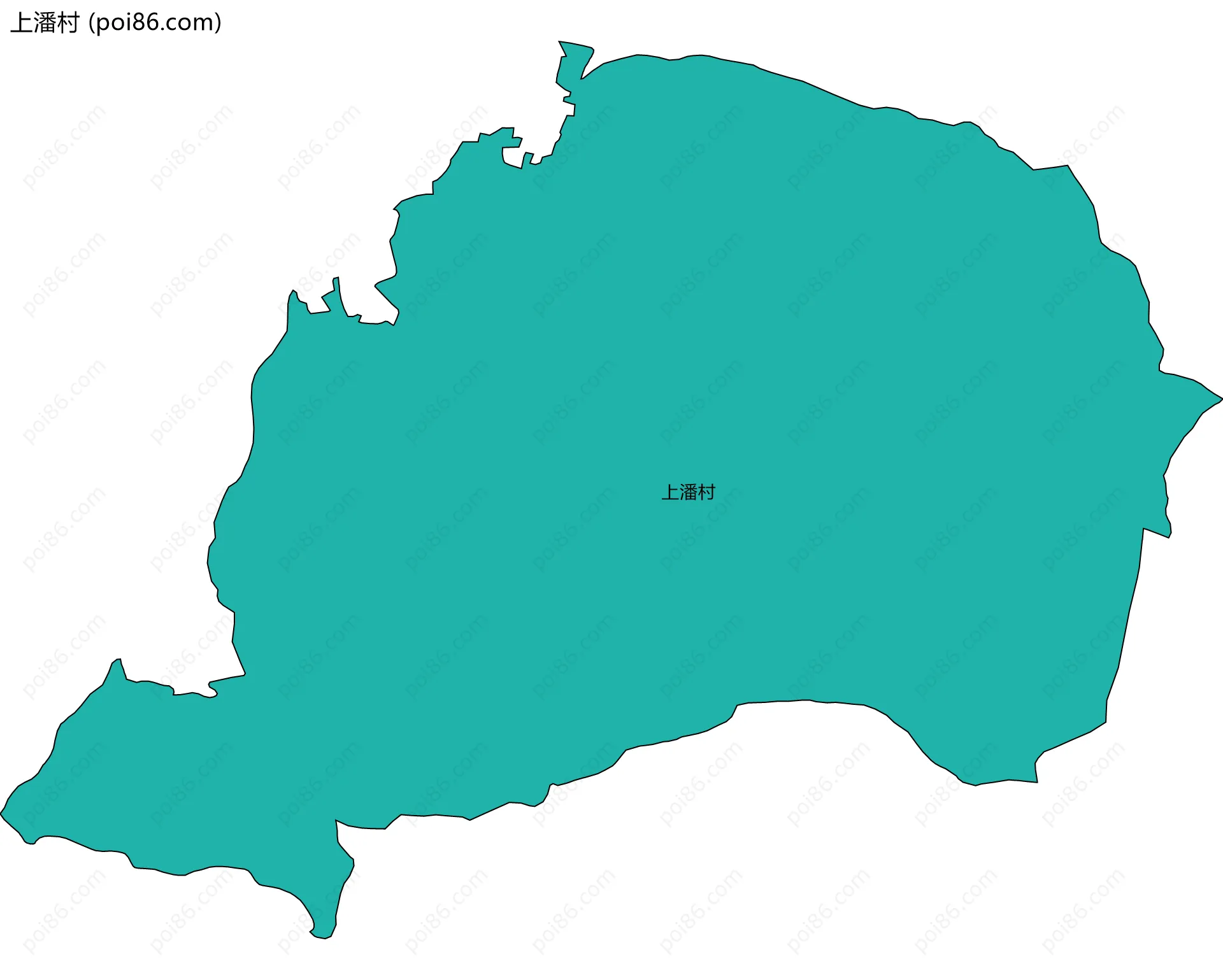 上潘村边界地图