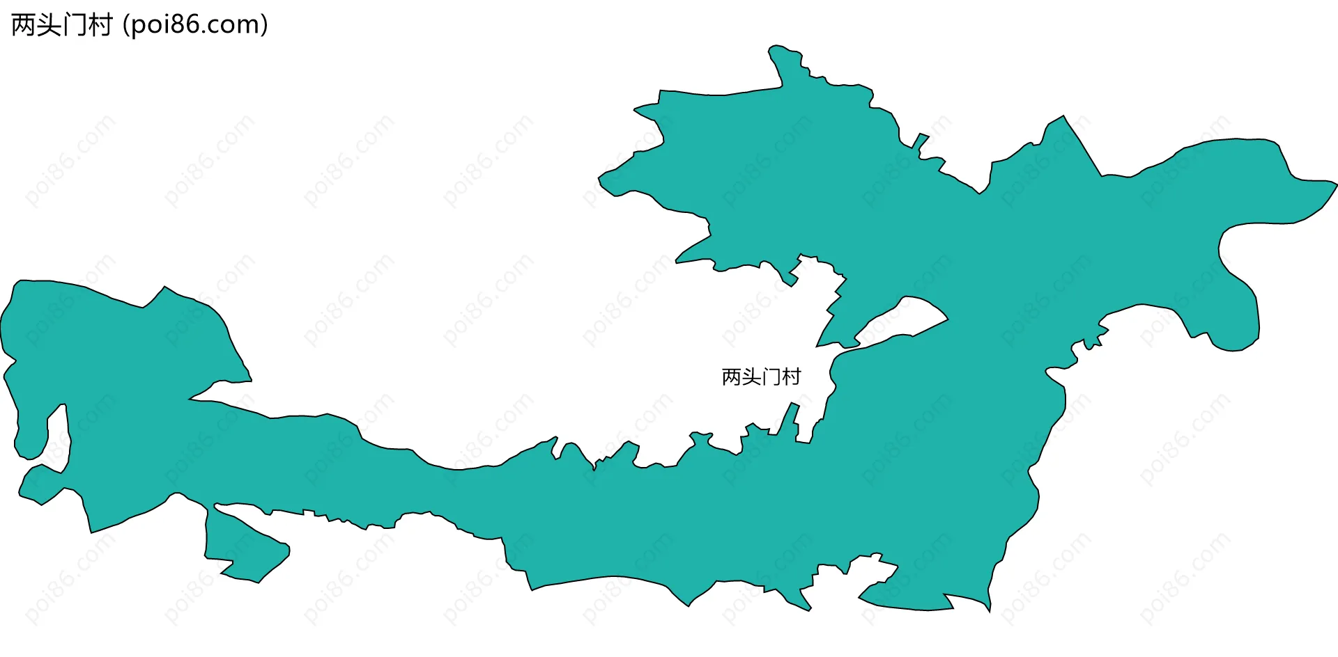 两头门村边界地图