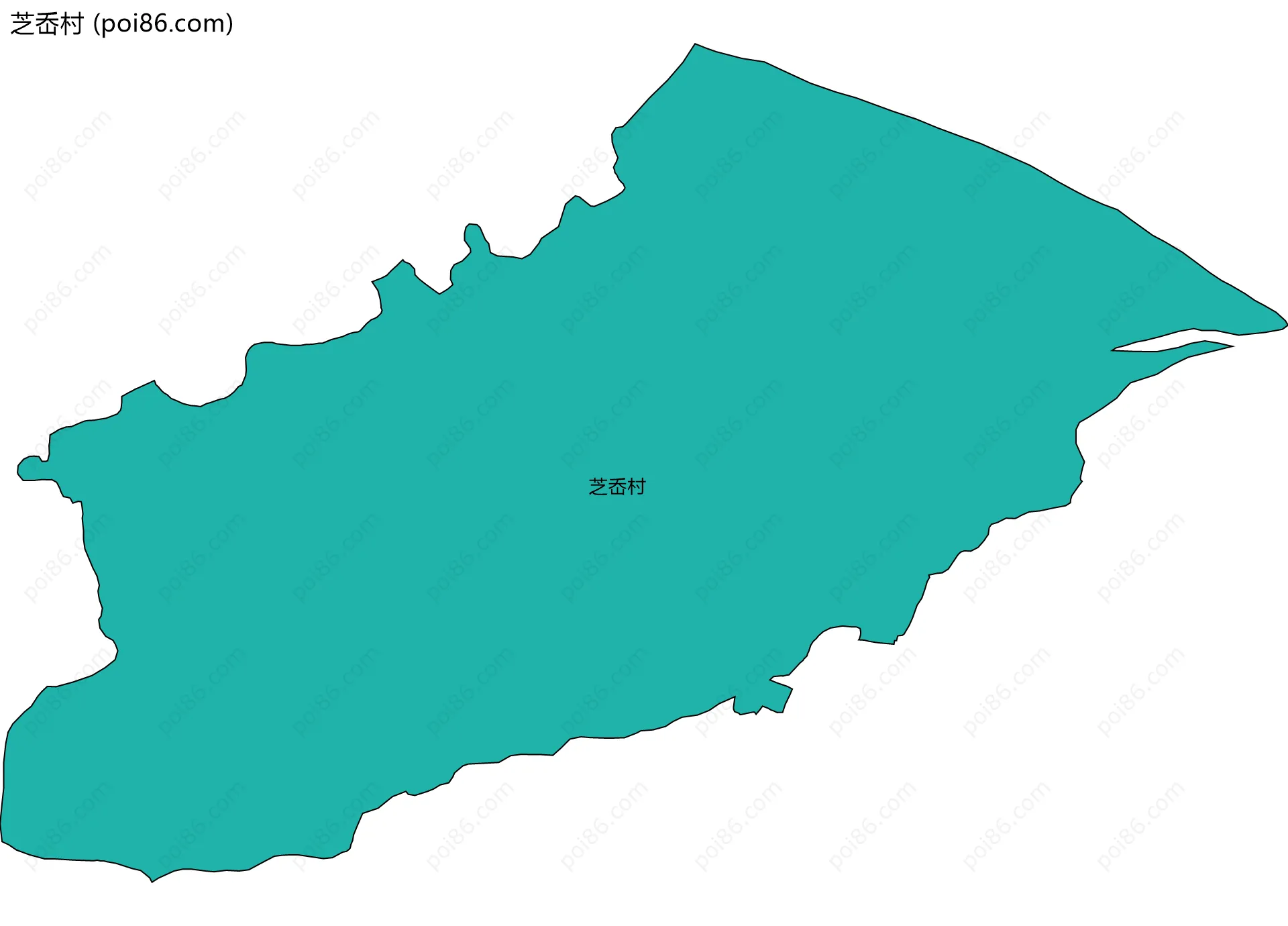 芝岙村边界地图