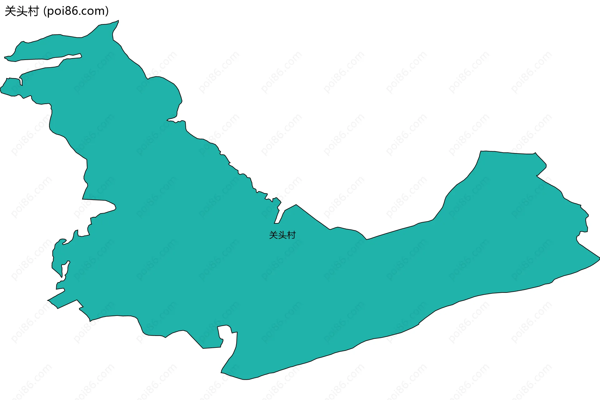 关头村边界地图