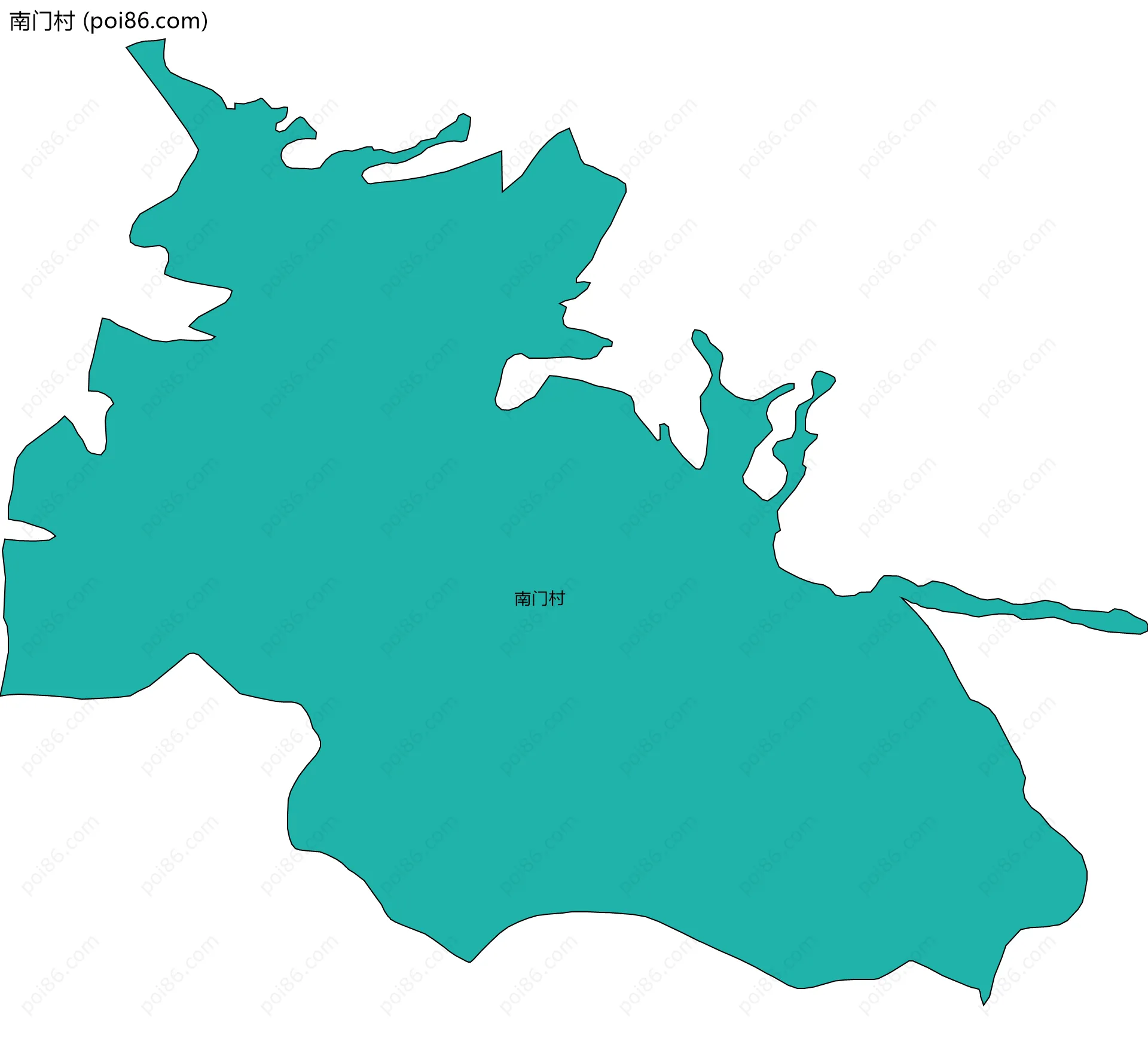 南门村边界地图