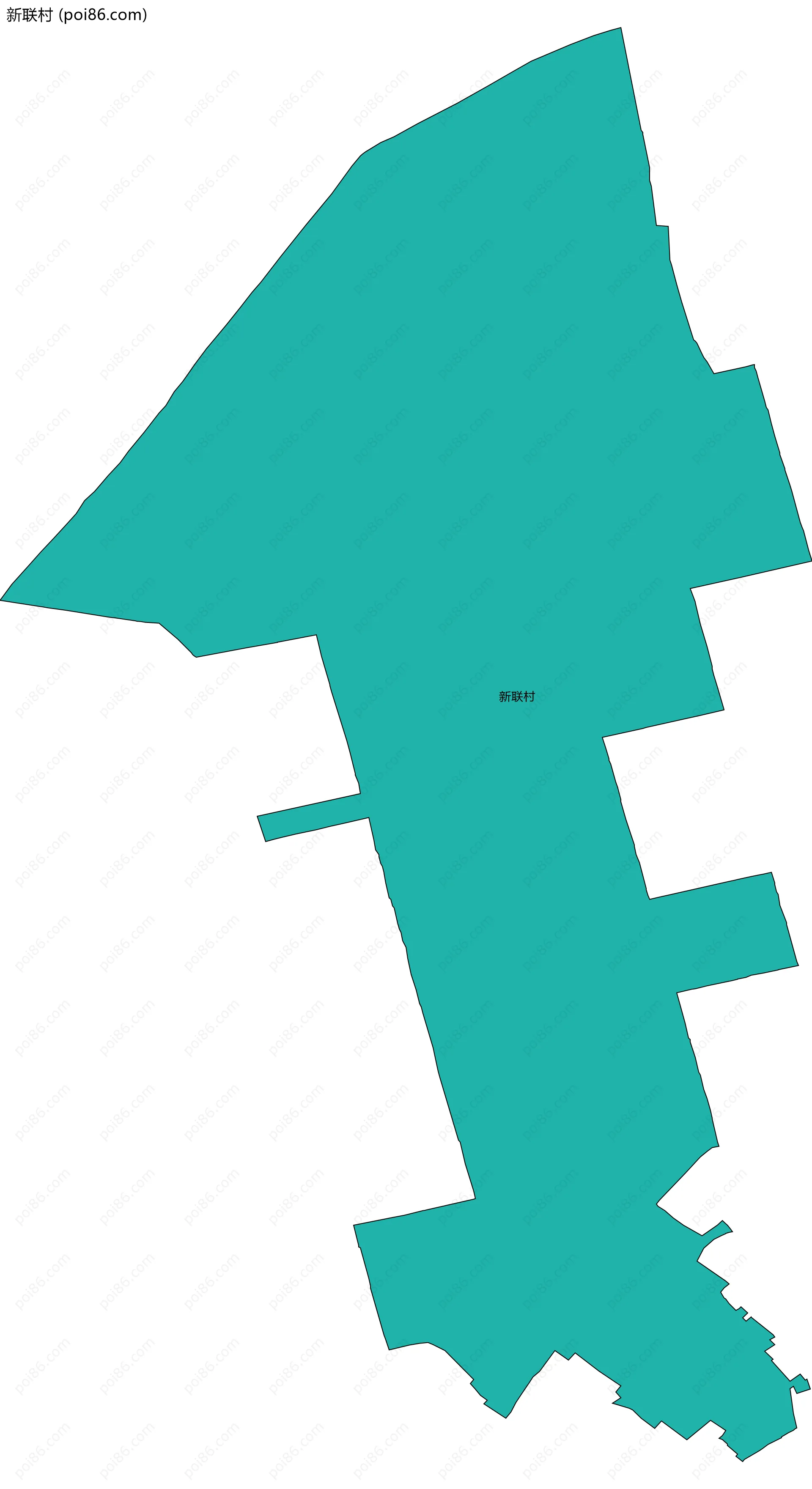 新联村边界地图