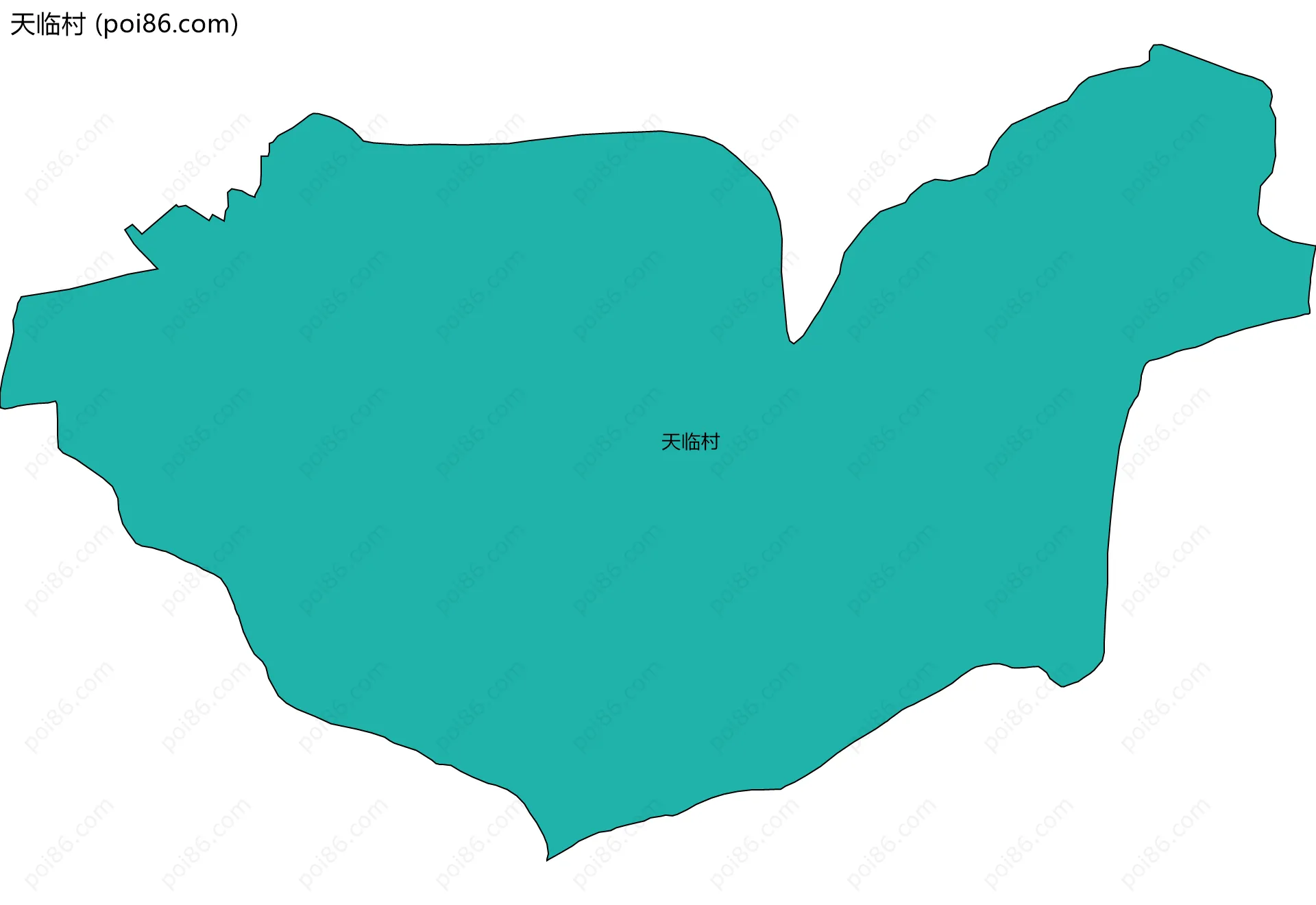 天临村边界地图