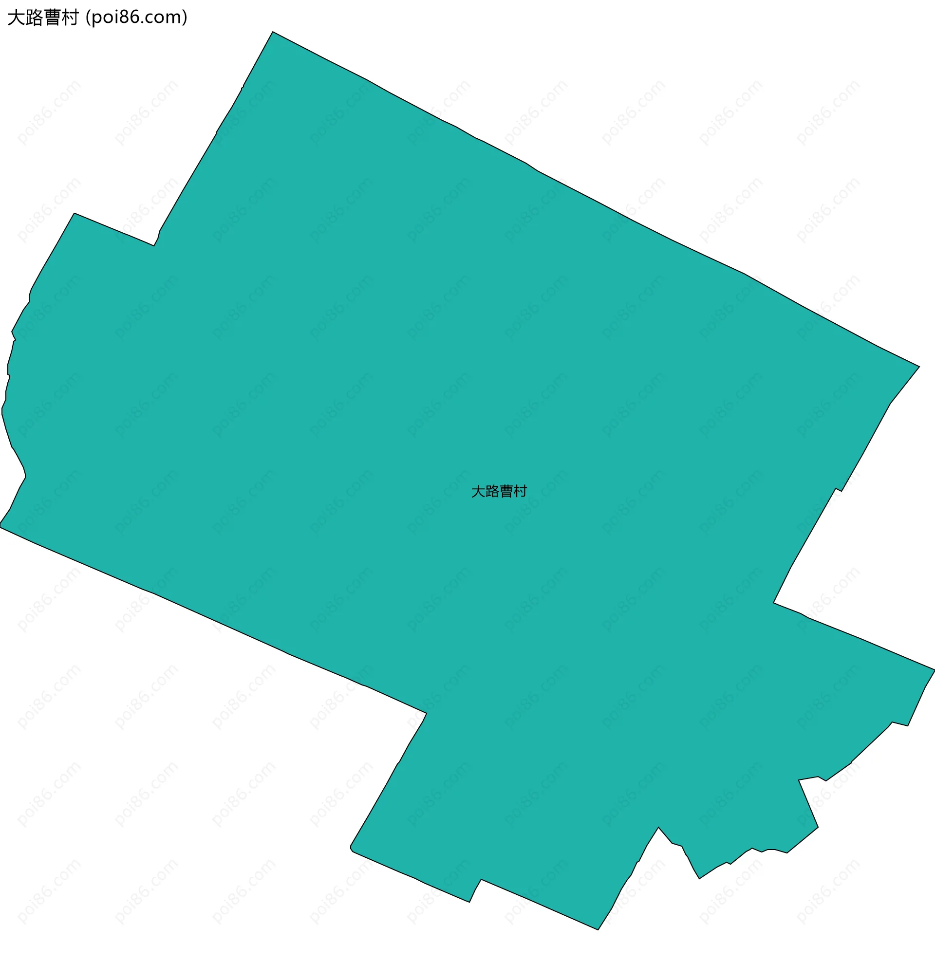 大路曹村边界地图