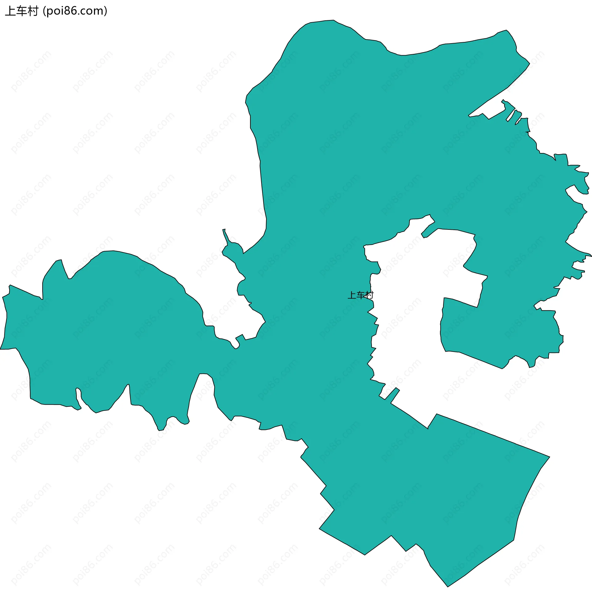 上车村边界地图