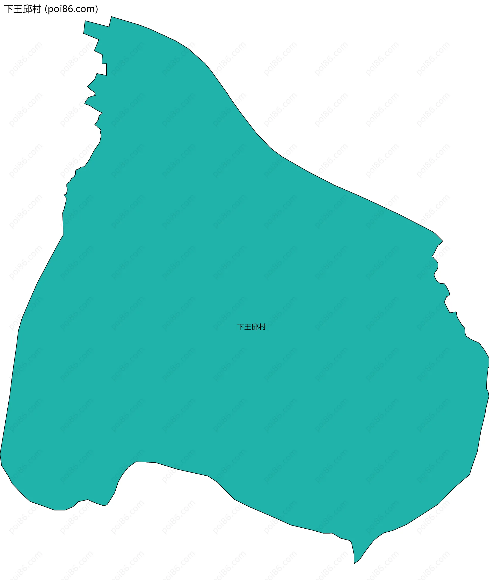 下王邱村边界地图