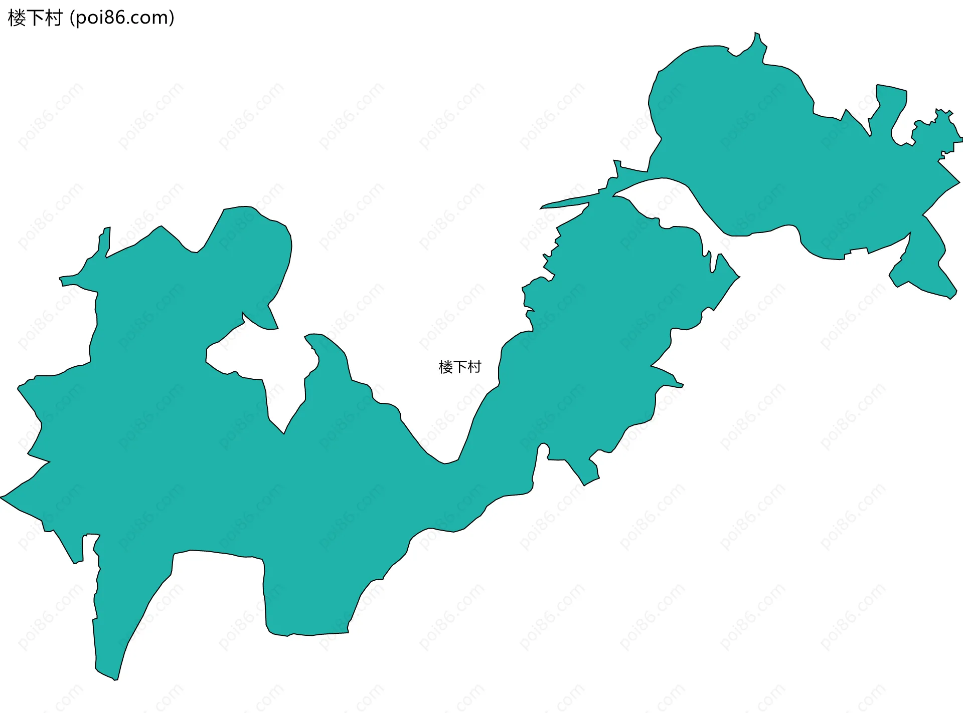 楼下村边界地图