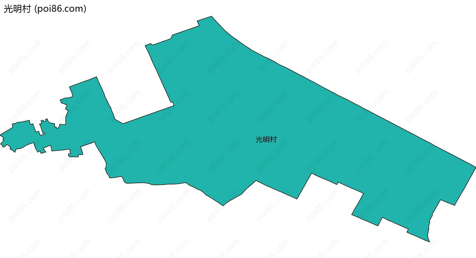 光明村边界地图