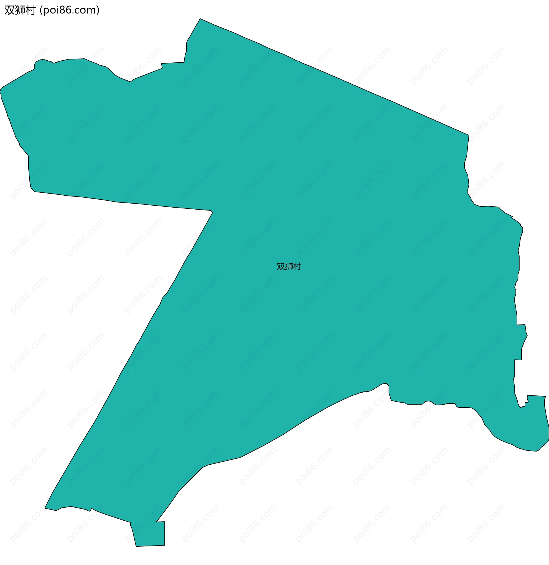 双狮村边界地图
