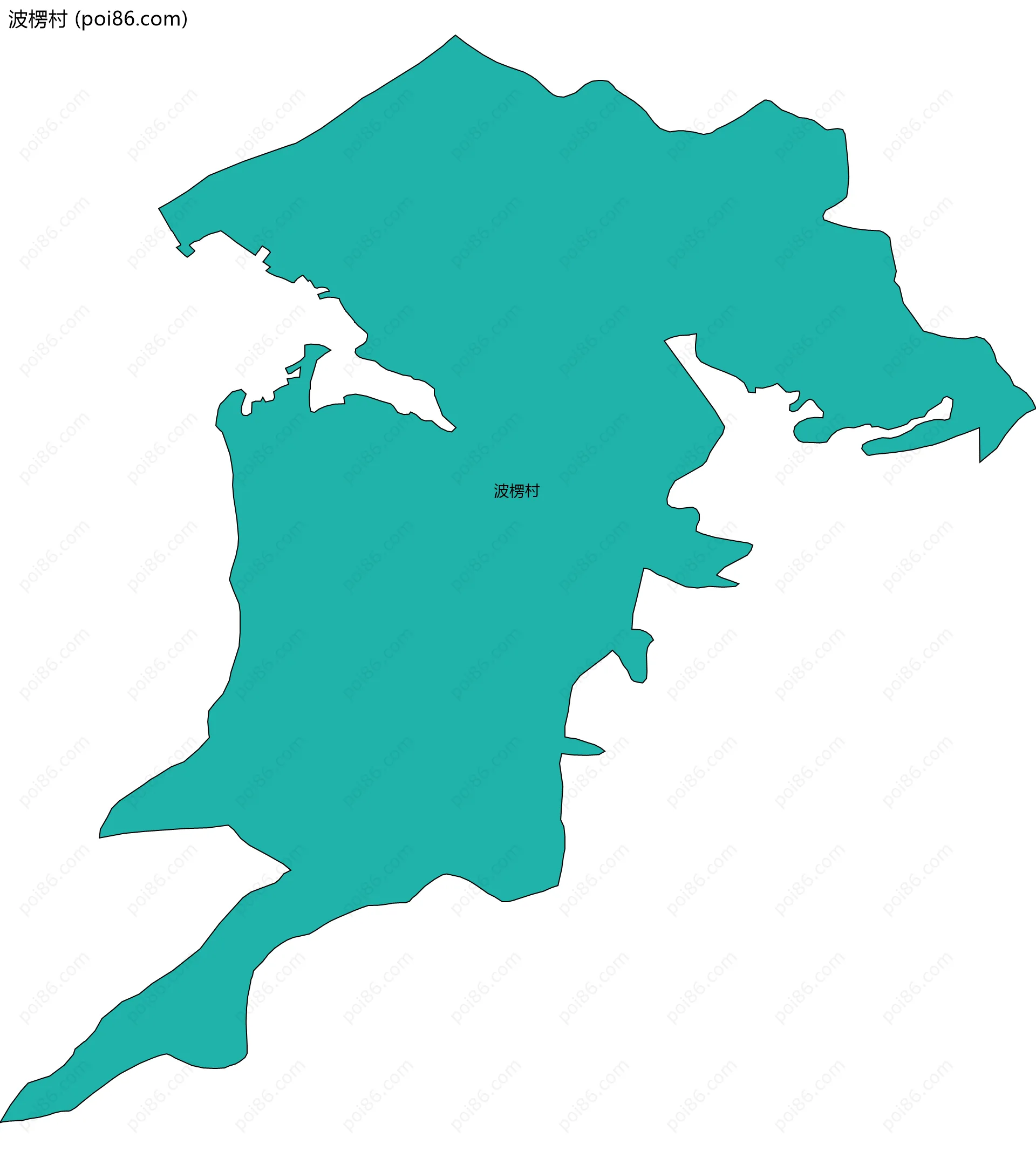 波楞村边界地图