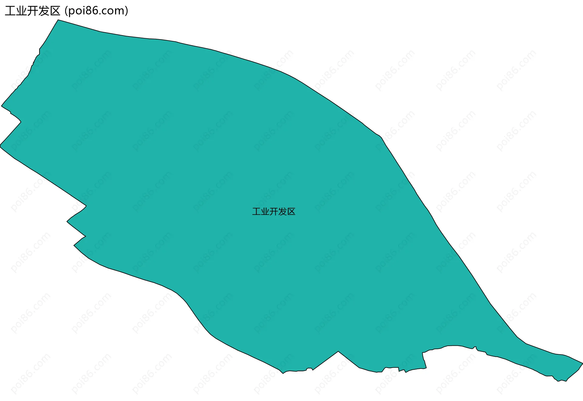 工业开发区边界地图