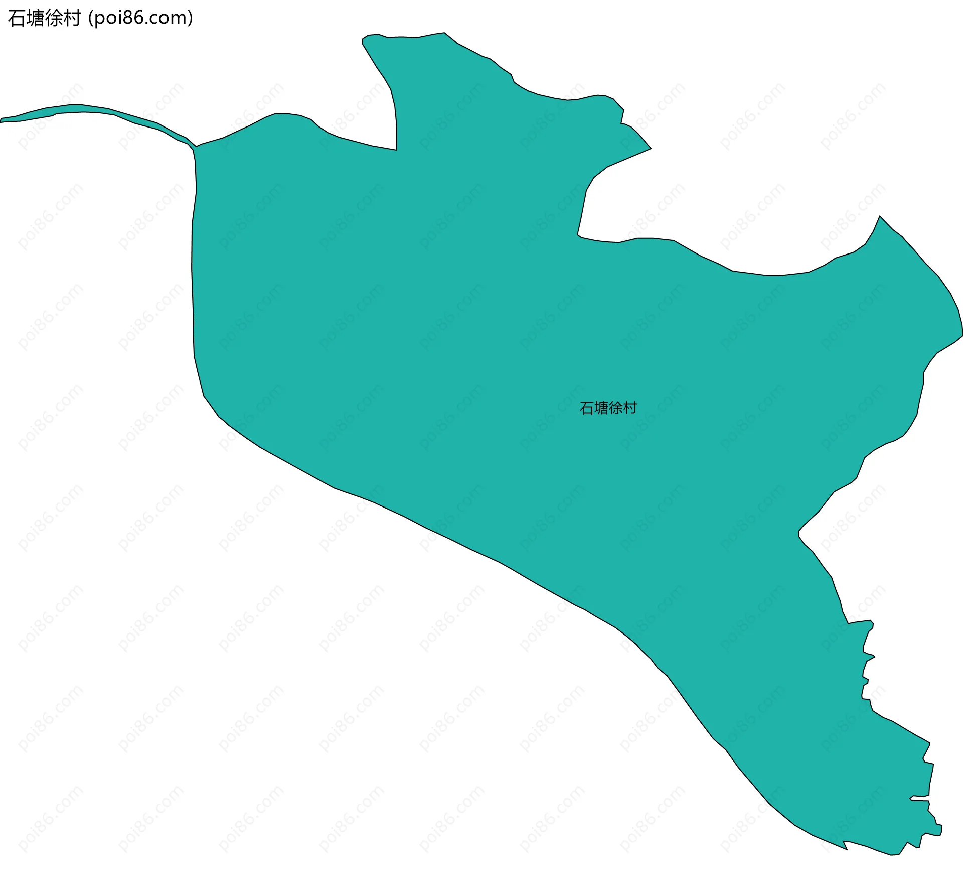 石塘徐村边界地图