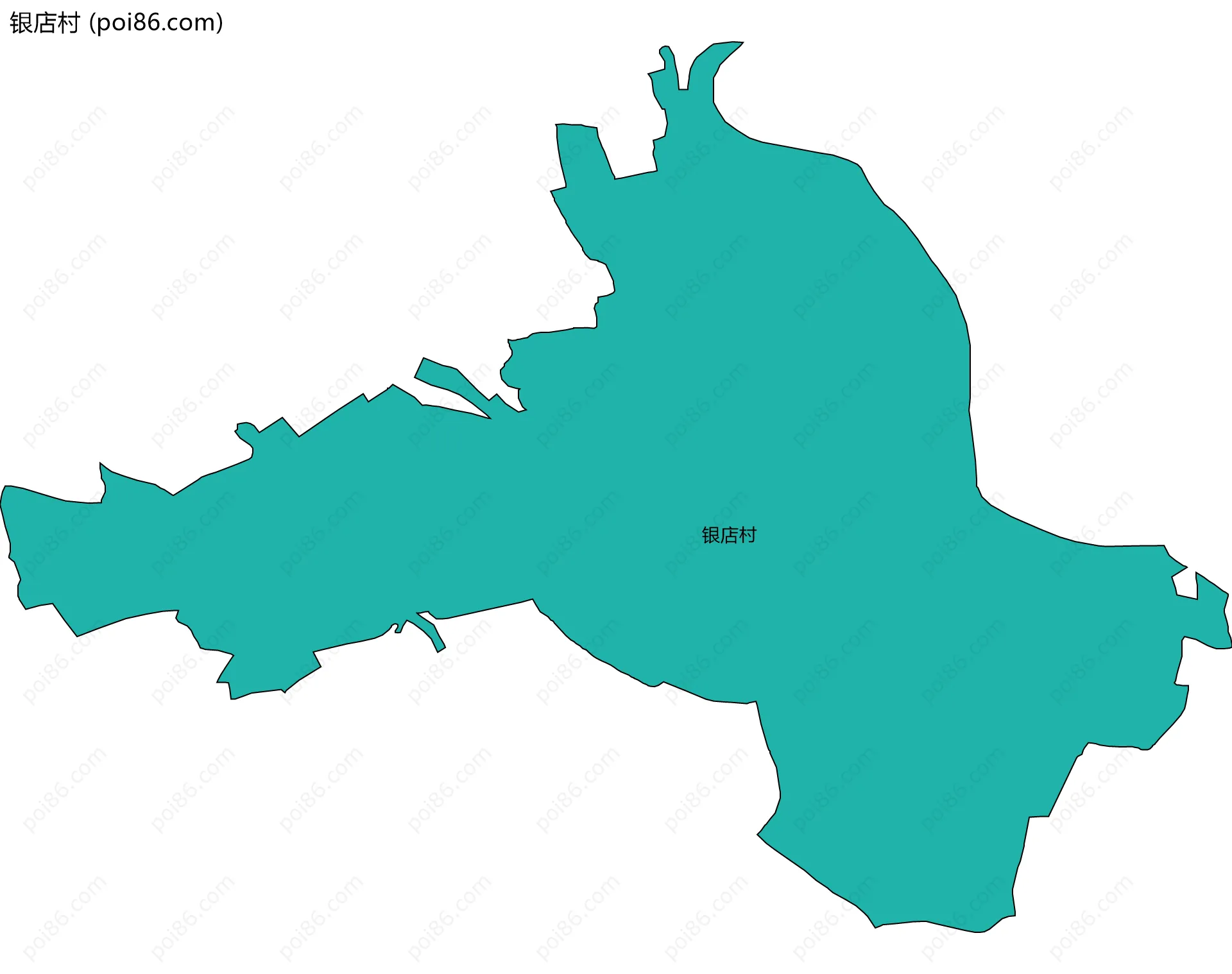 银店村边界地图