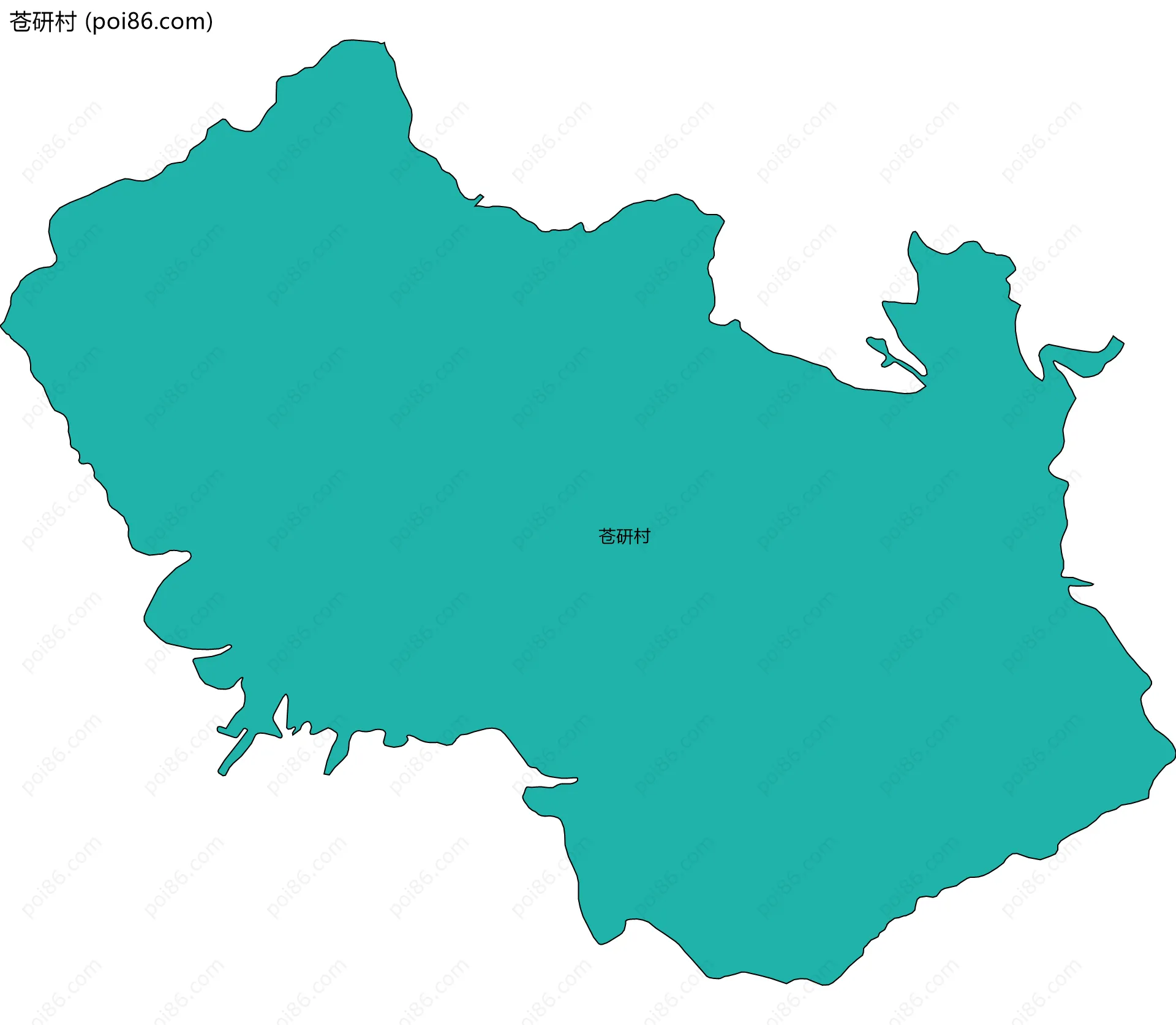 苍研村边界地图
