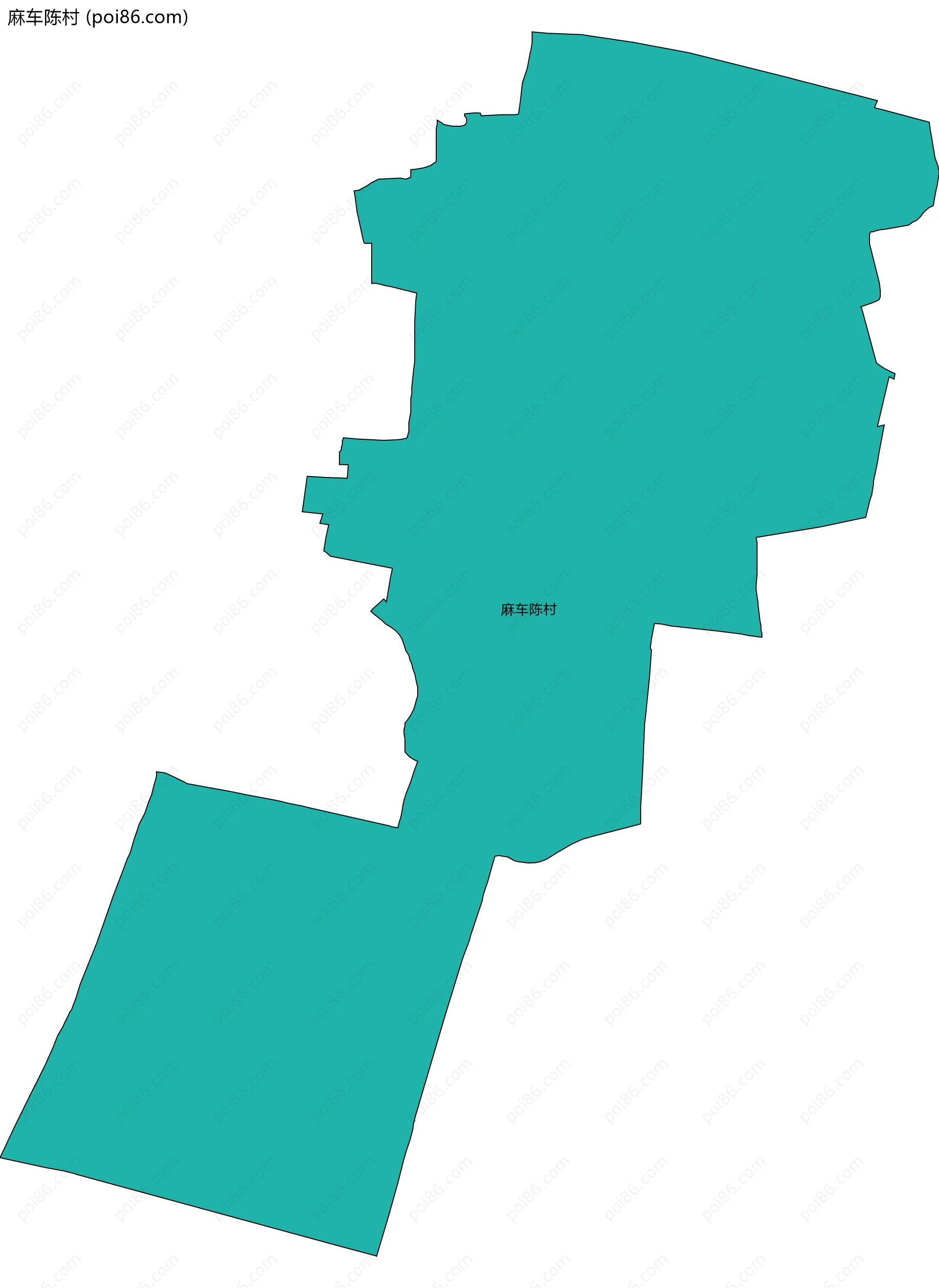 麻车陈村边界地图