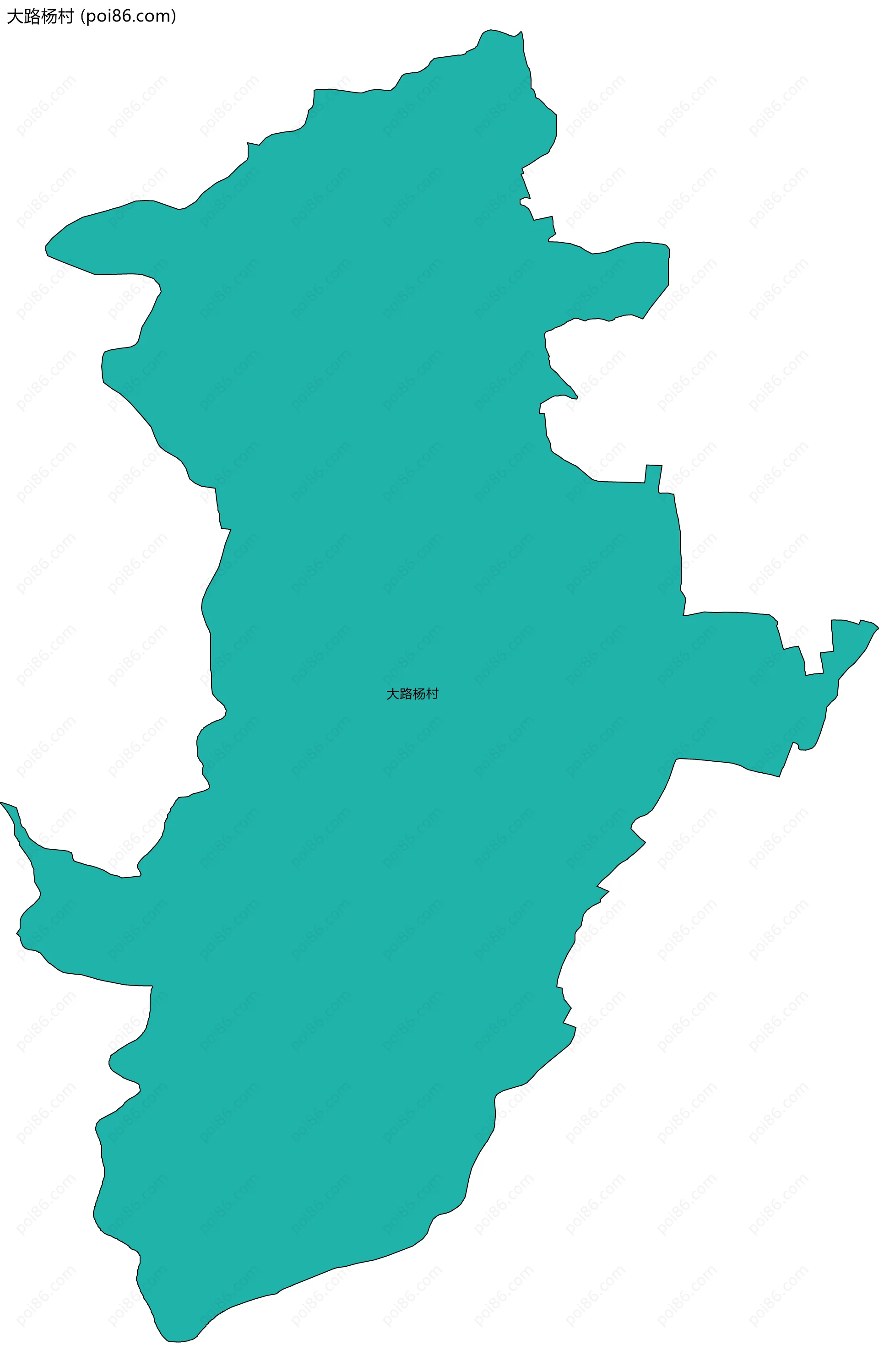 大路杨村边界地图