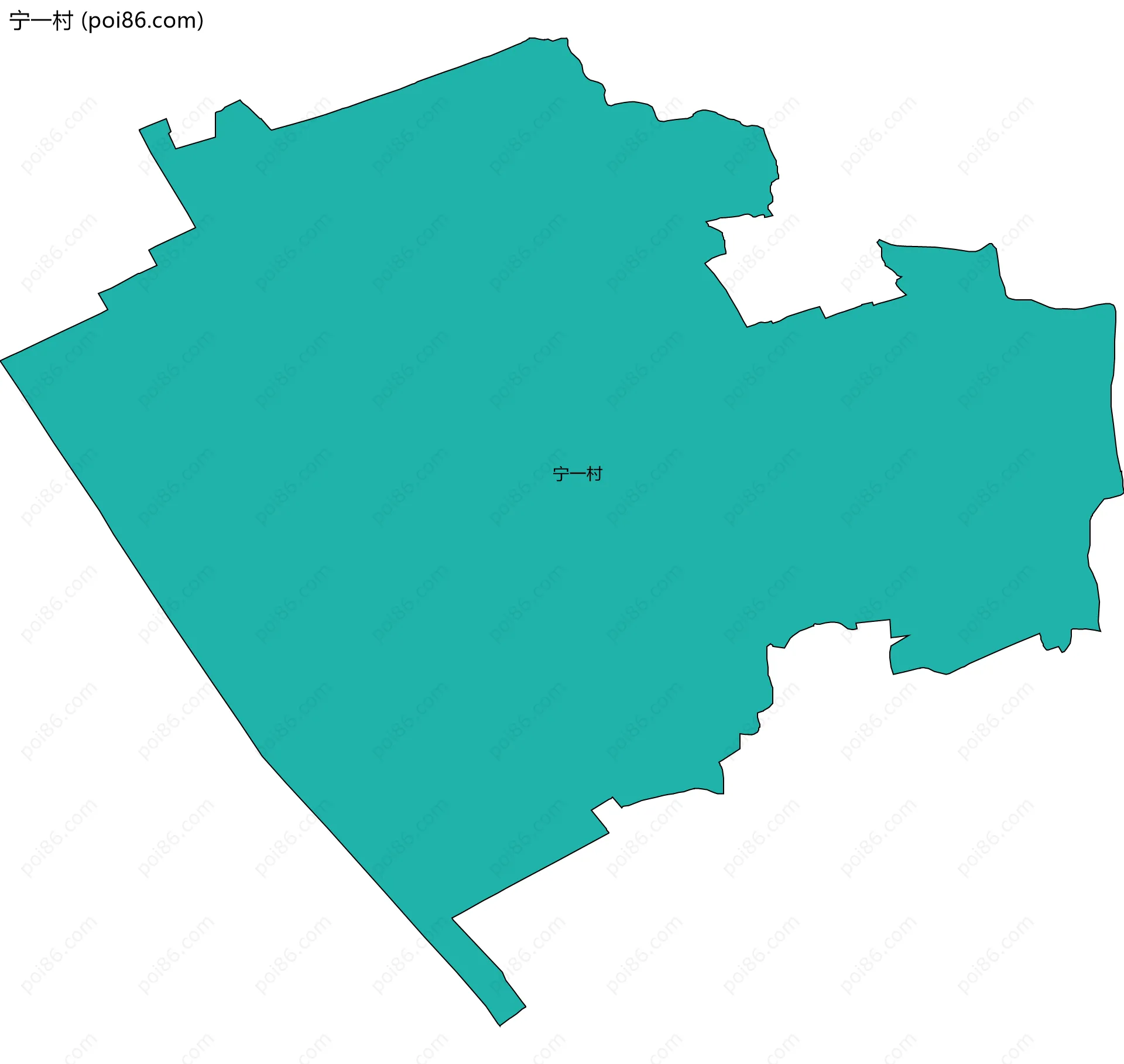 宁一村边界地图