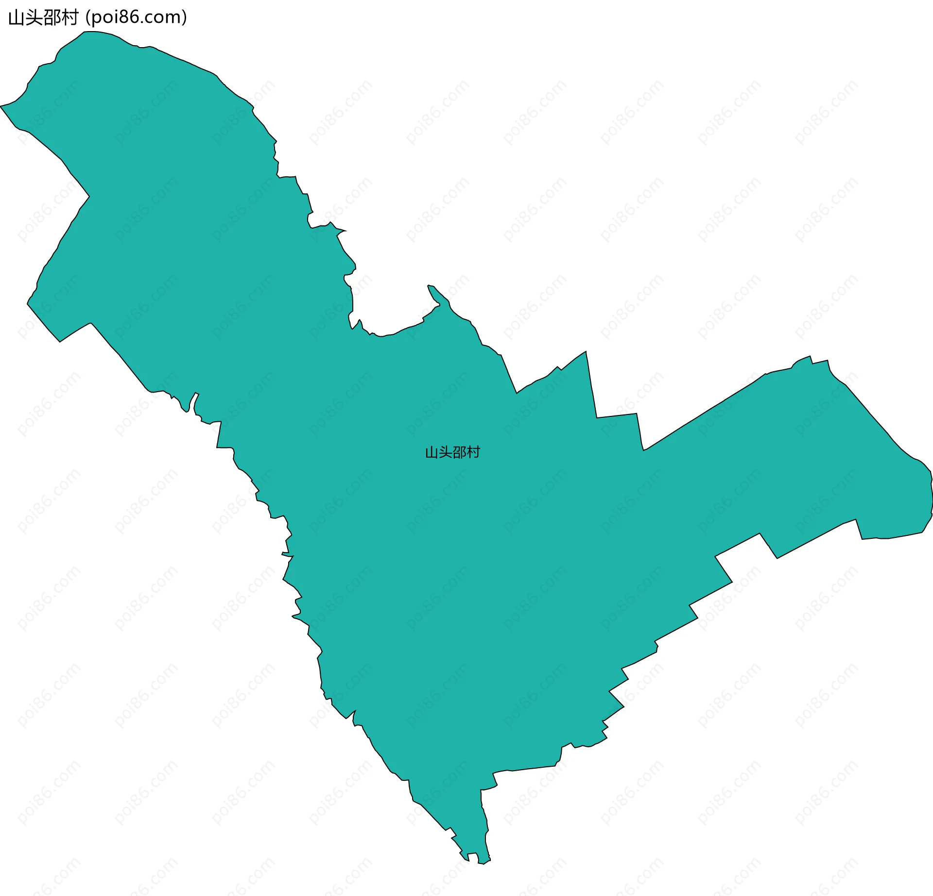 山头邵村边界地图
