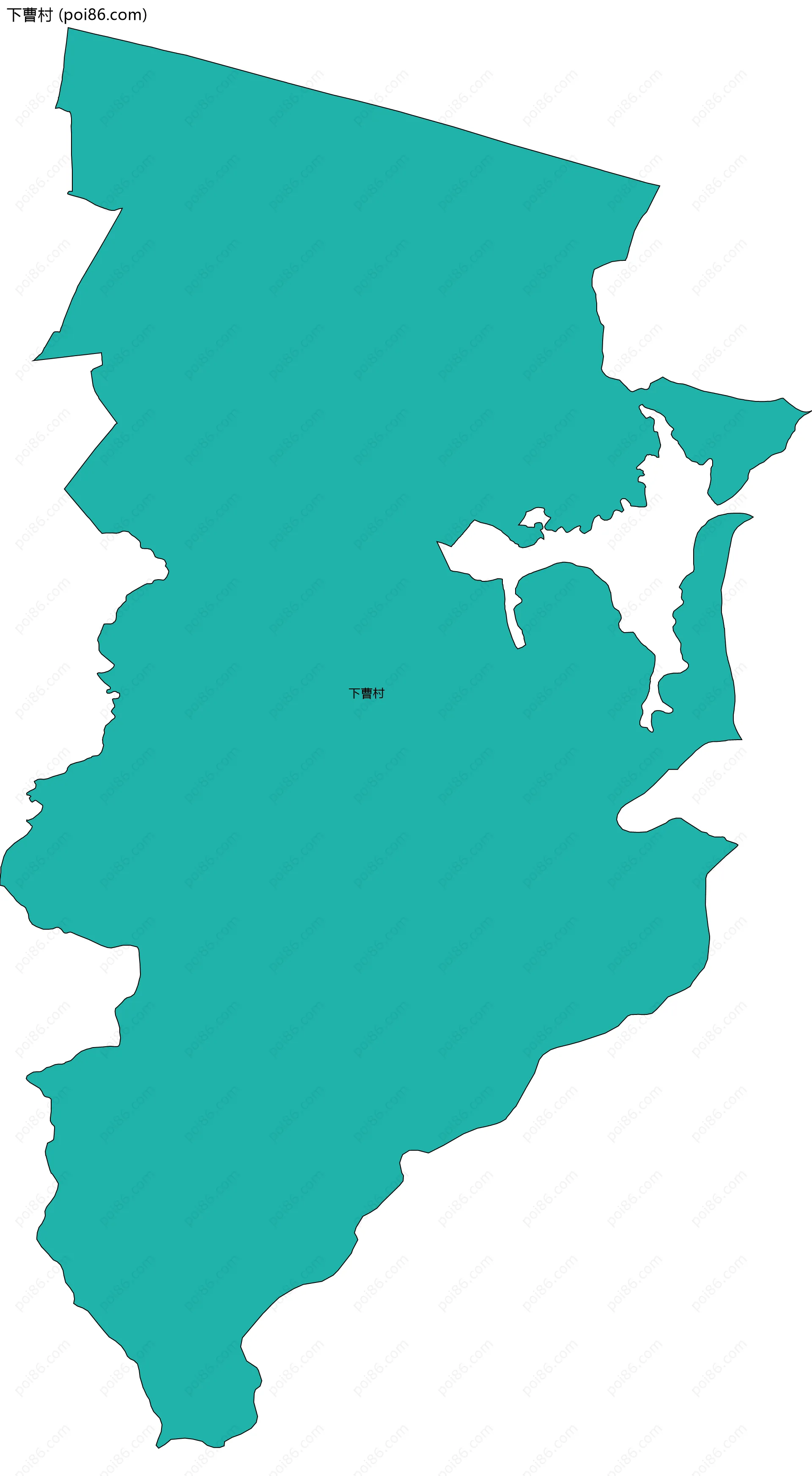 下曹村边界地图