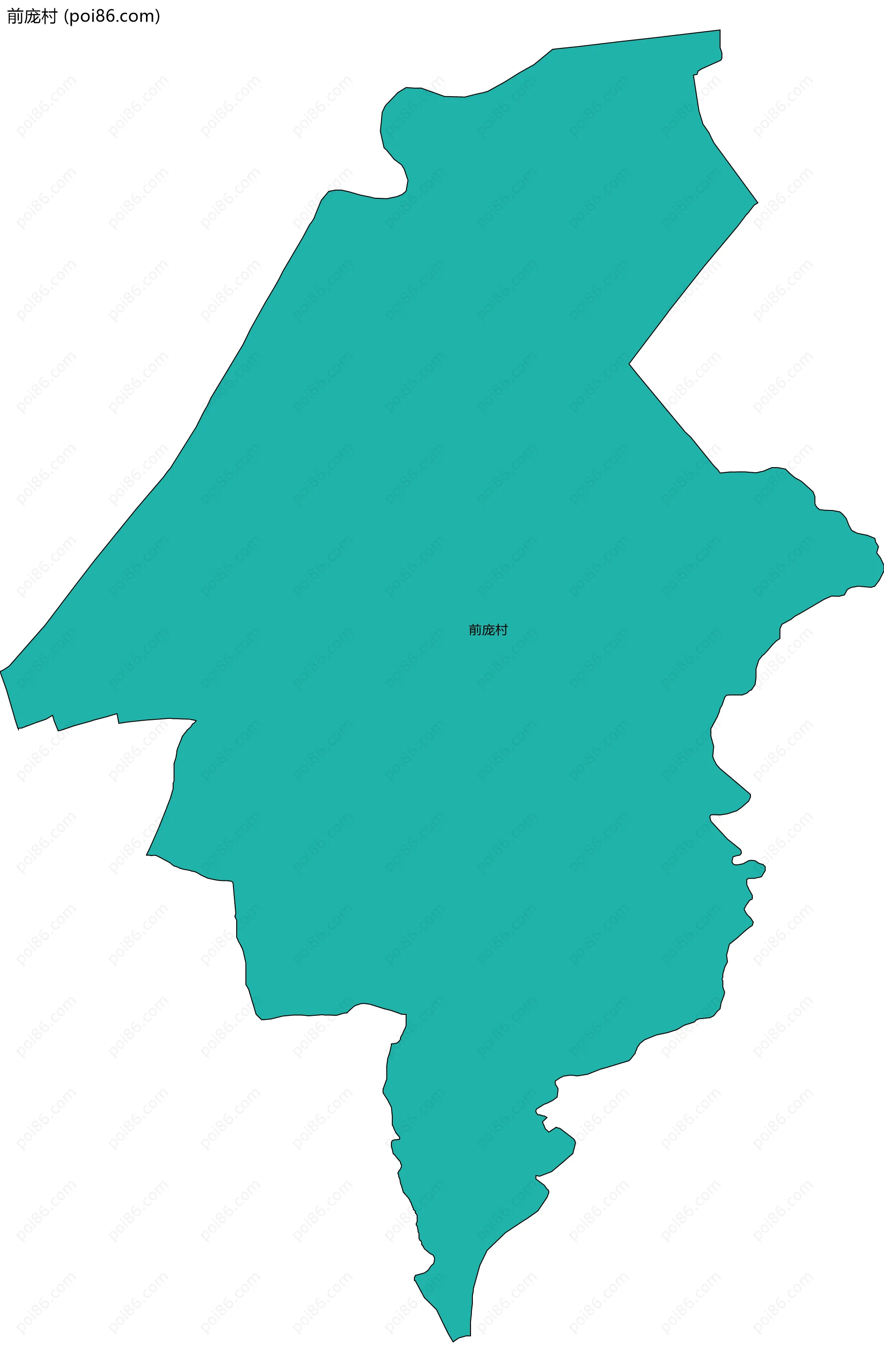 前庞村边界地图