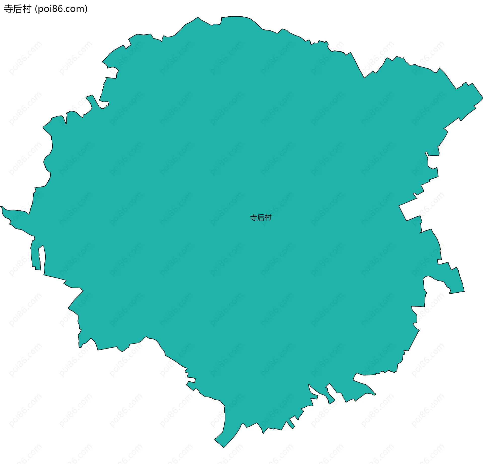 寺后村边界地图
