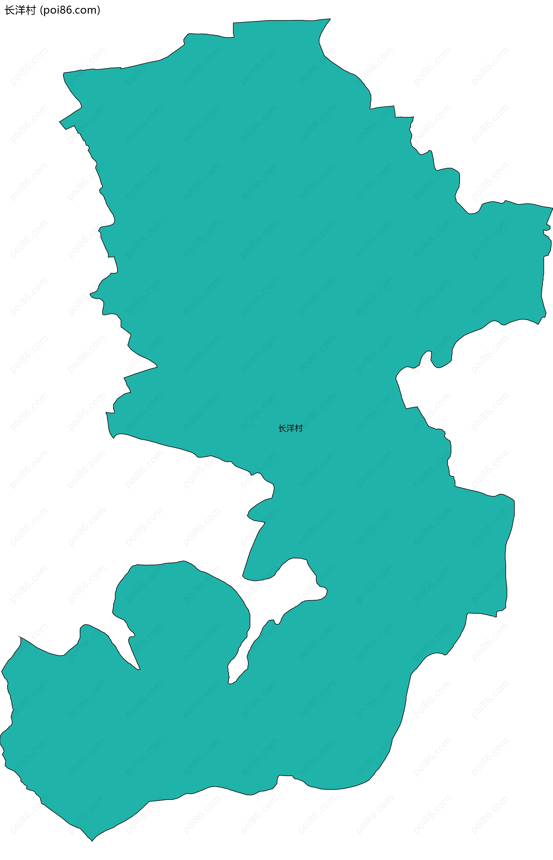 长洋村边界地图