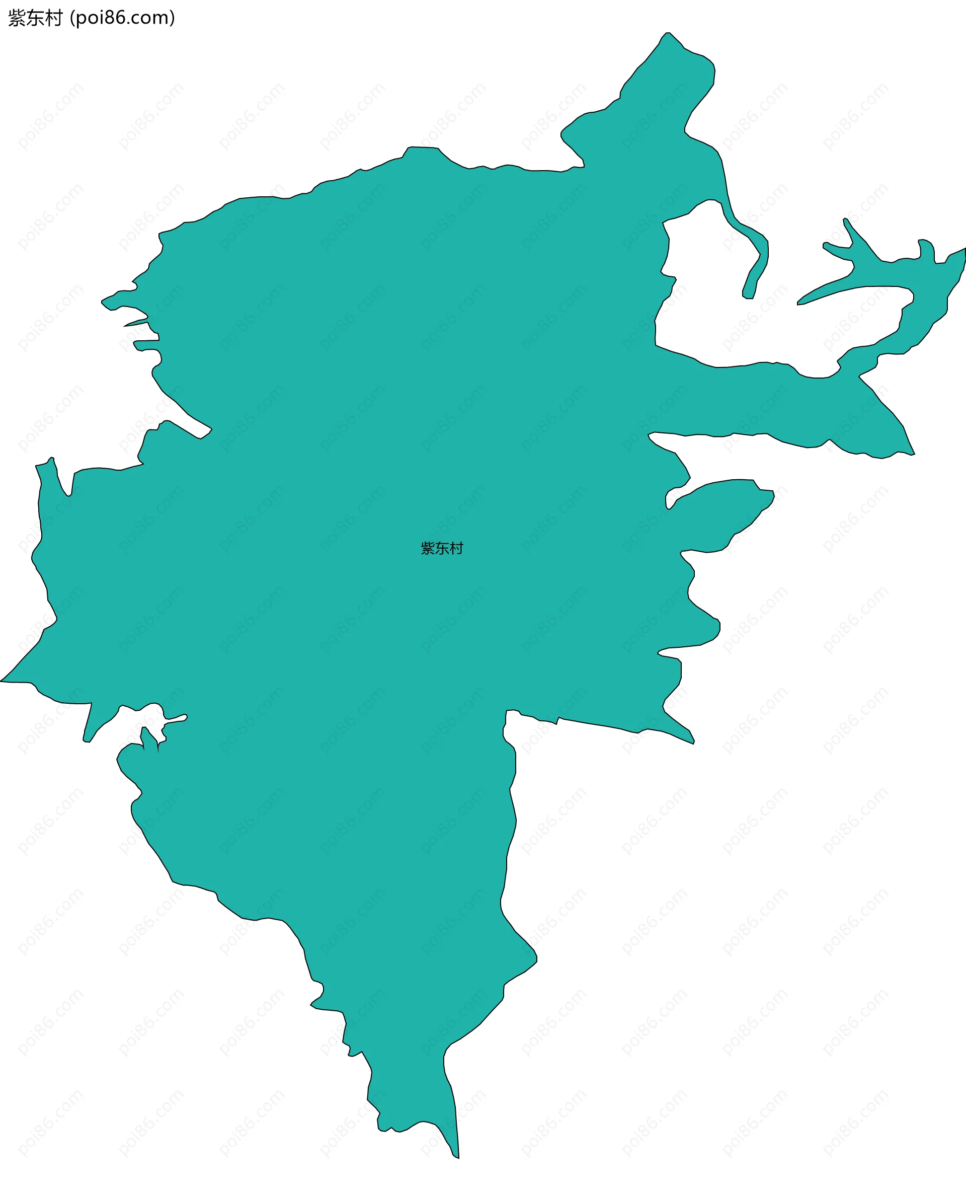 紫东村边界地图