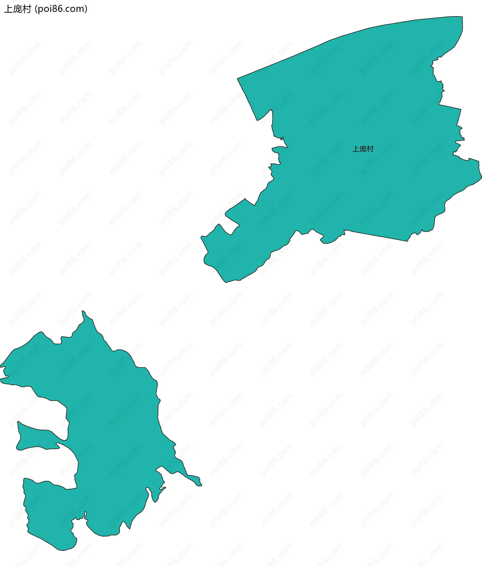上庞村边界地图