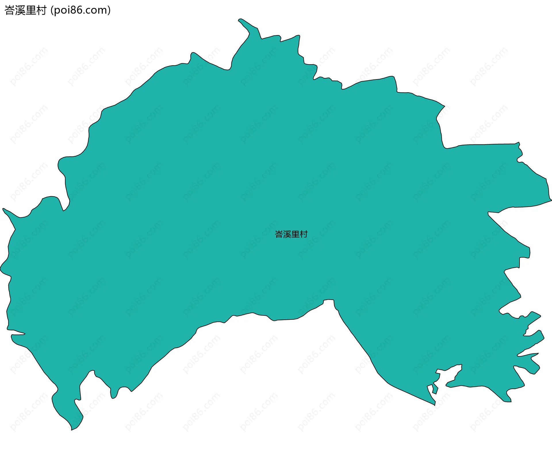 峇溪里村边界地图