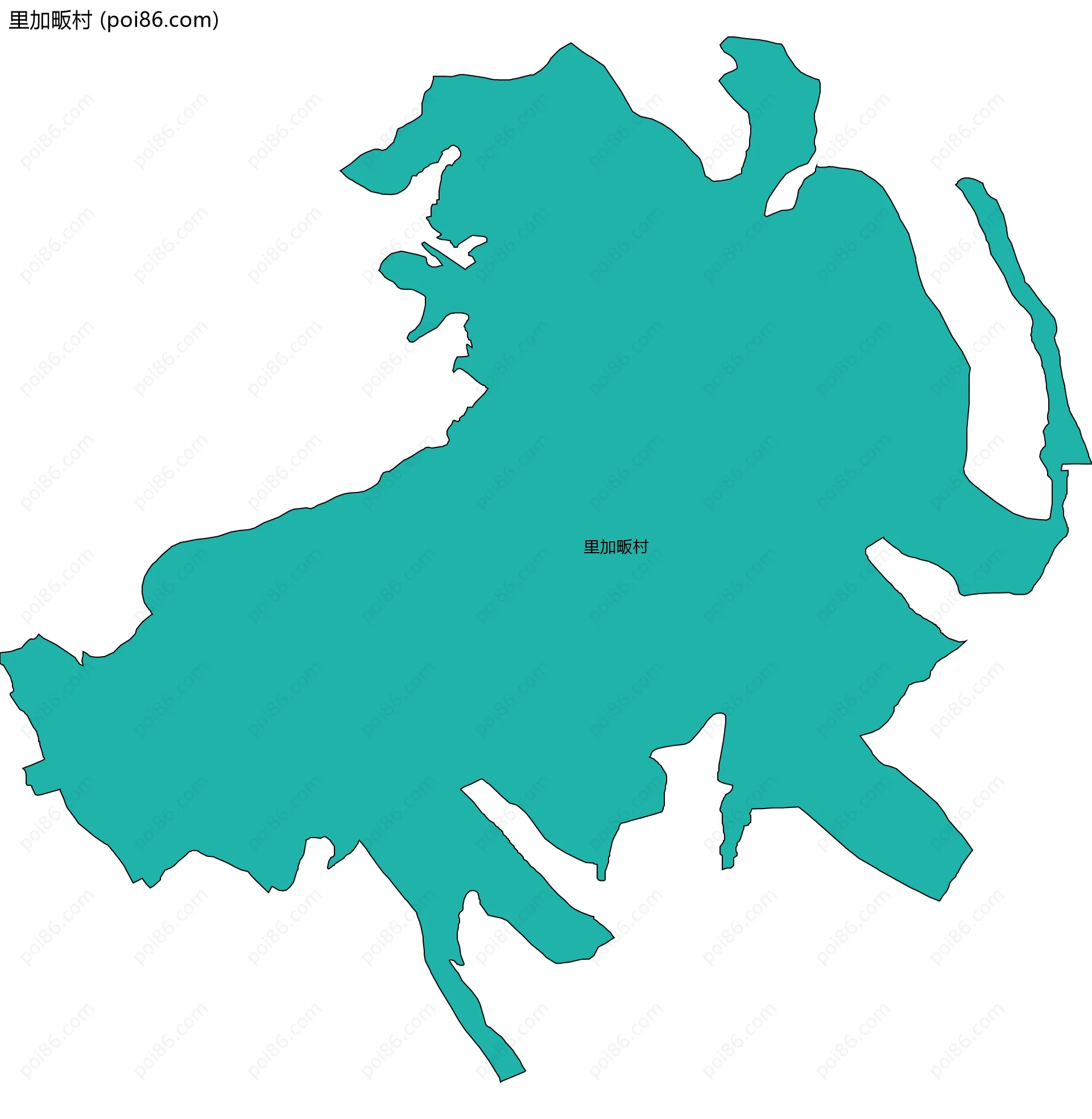 里加畈村边界地图