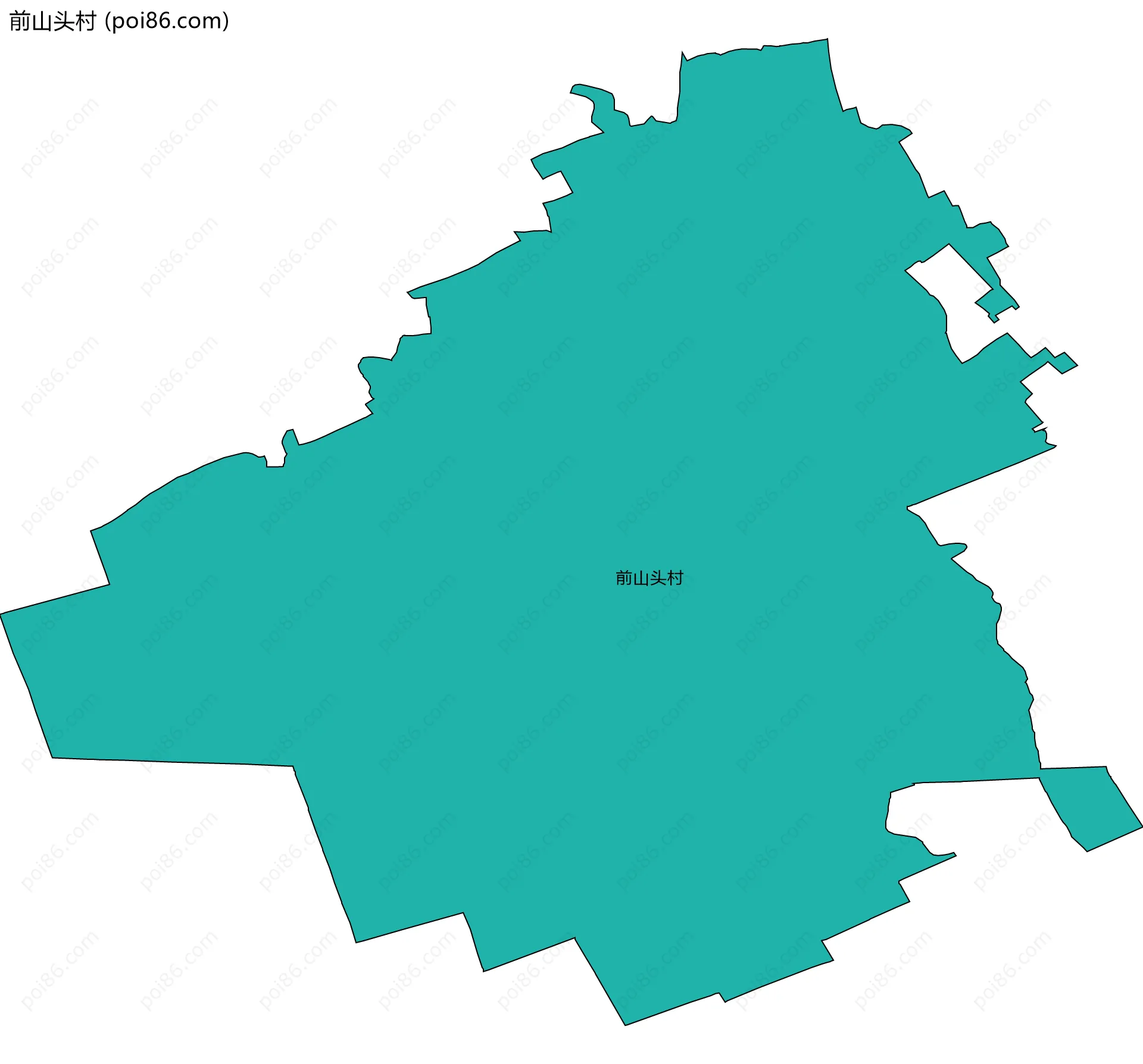 前山头村边界地图