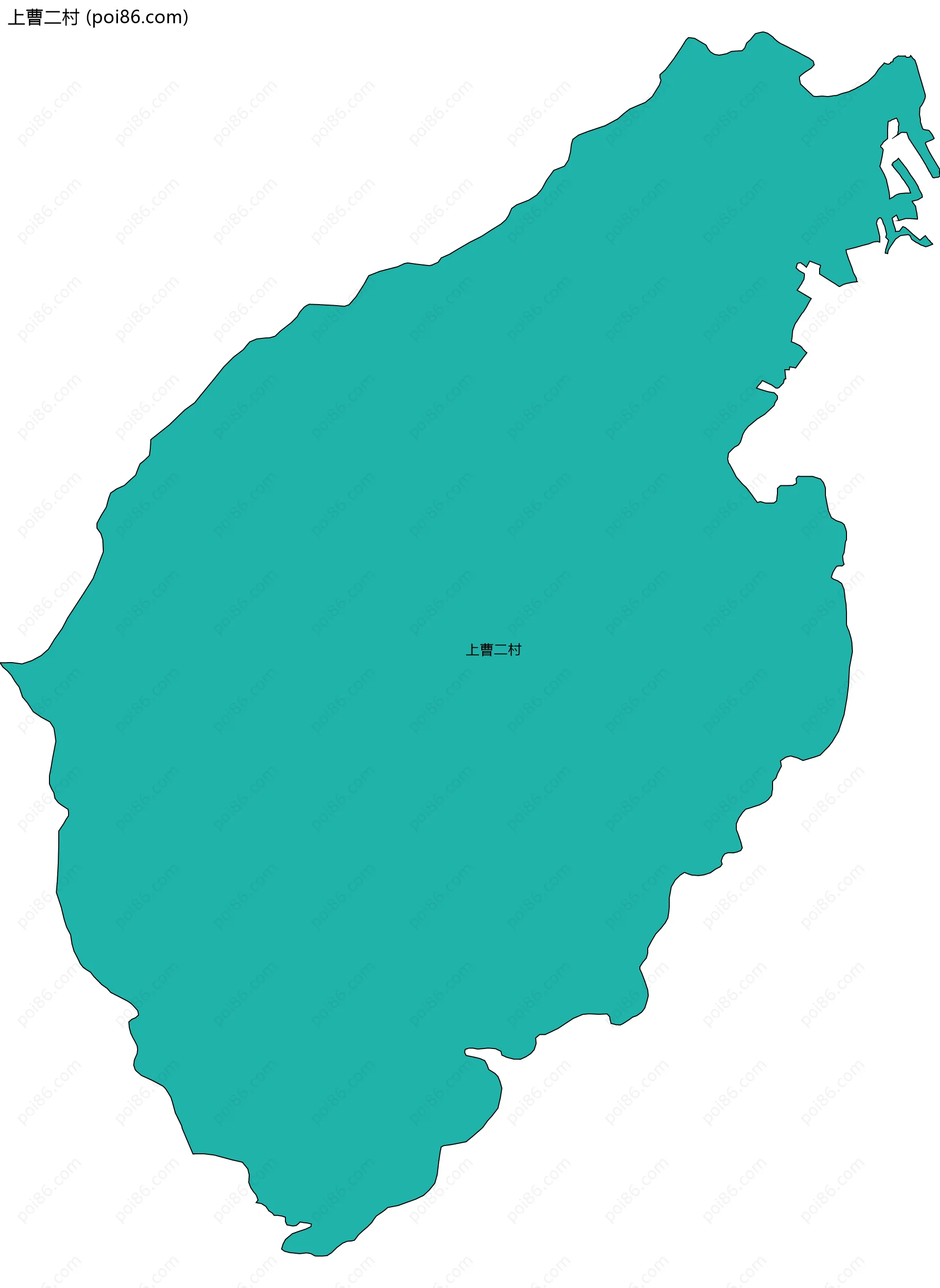 上曹二村边界地图