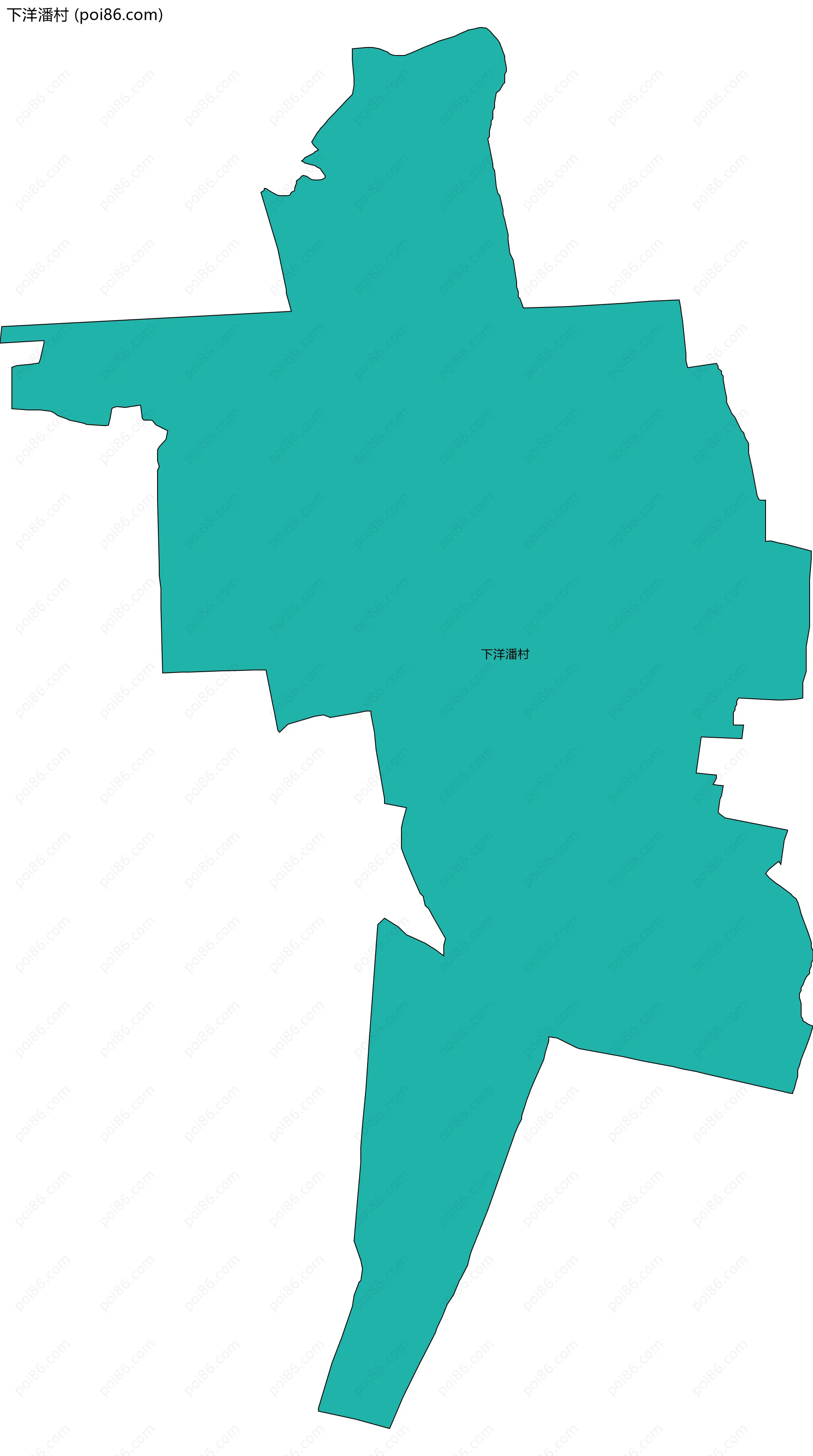 下洋潘村边界地图