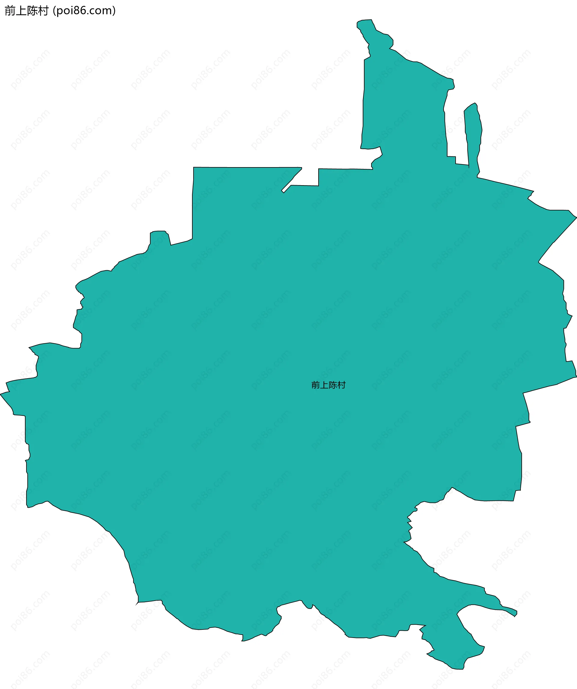 前上陈村边界地图
