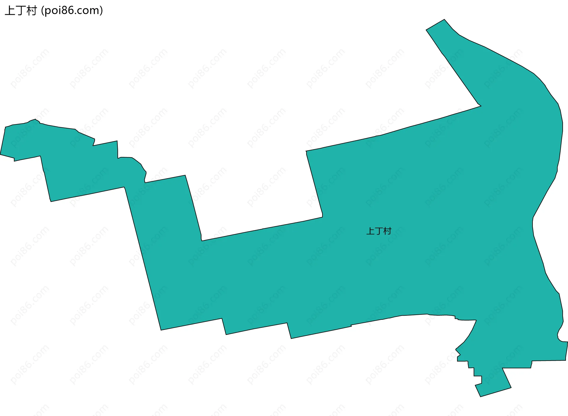 上丁村边界地图