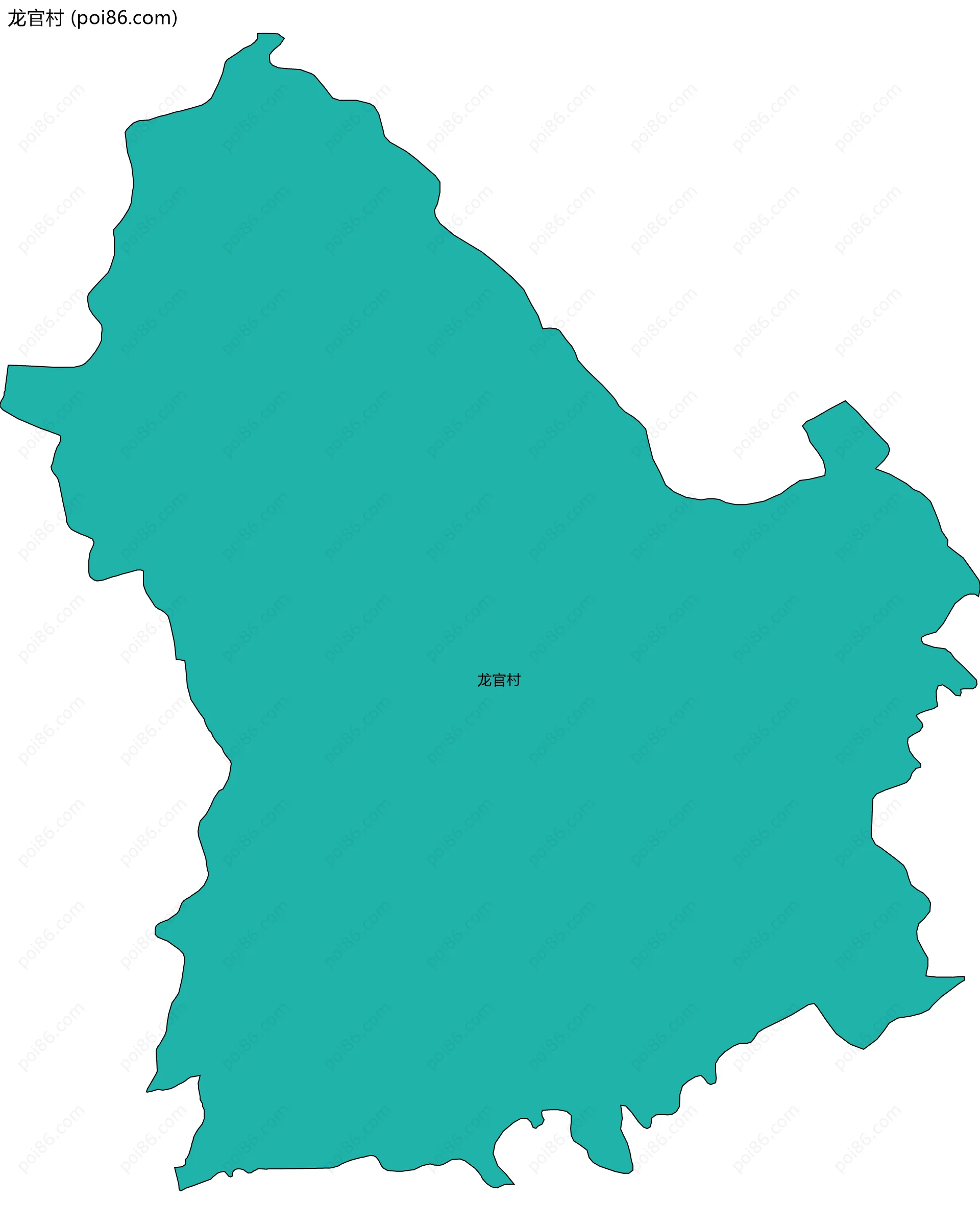 龙官村边界地图