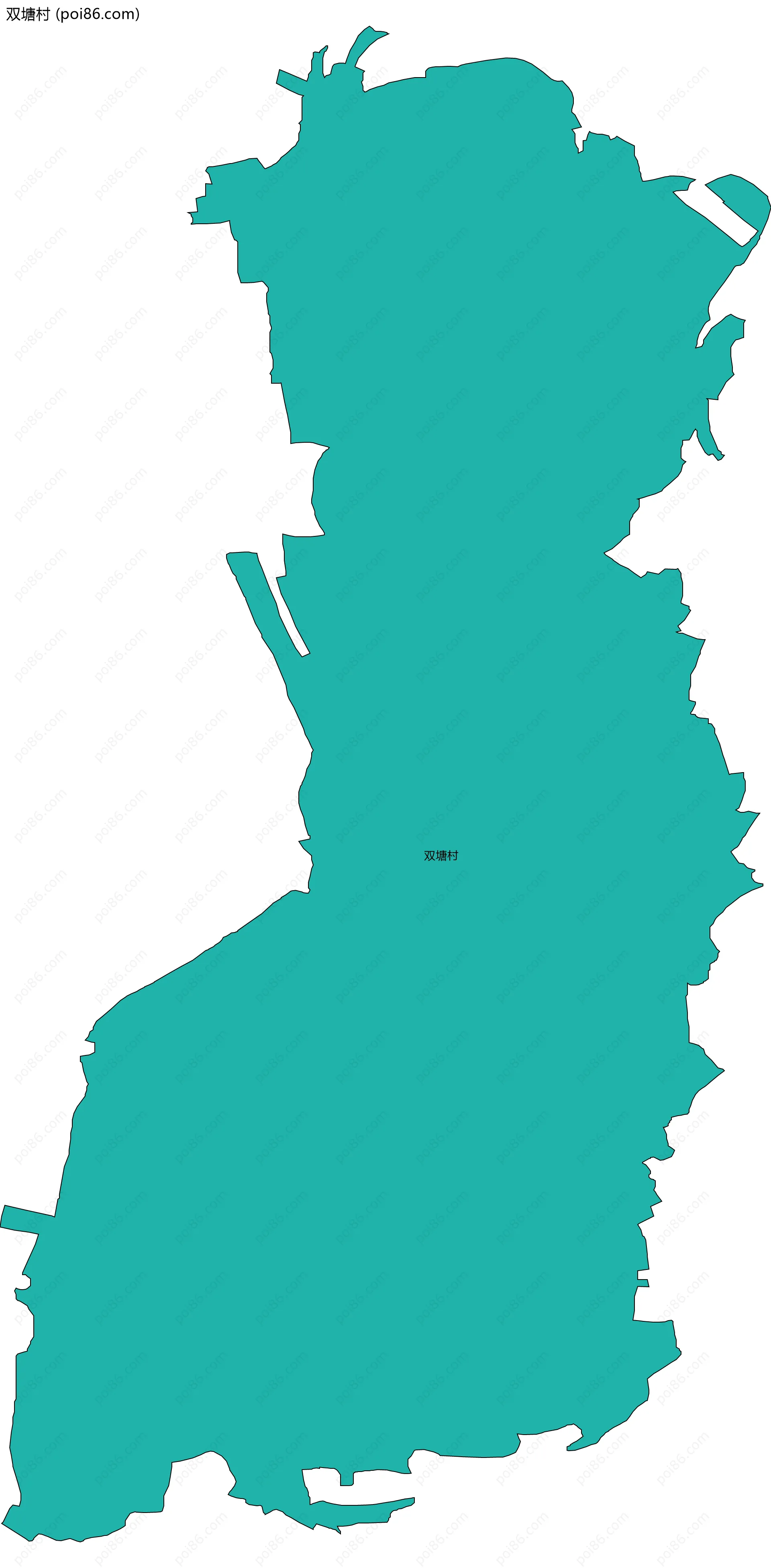 双塘村边界地图